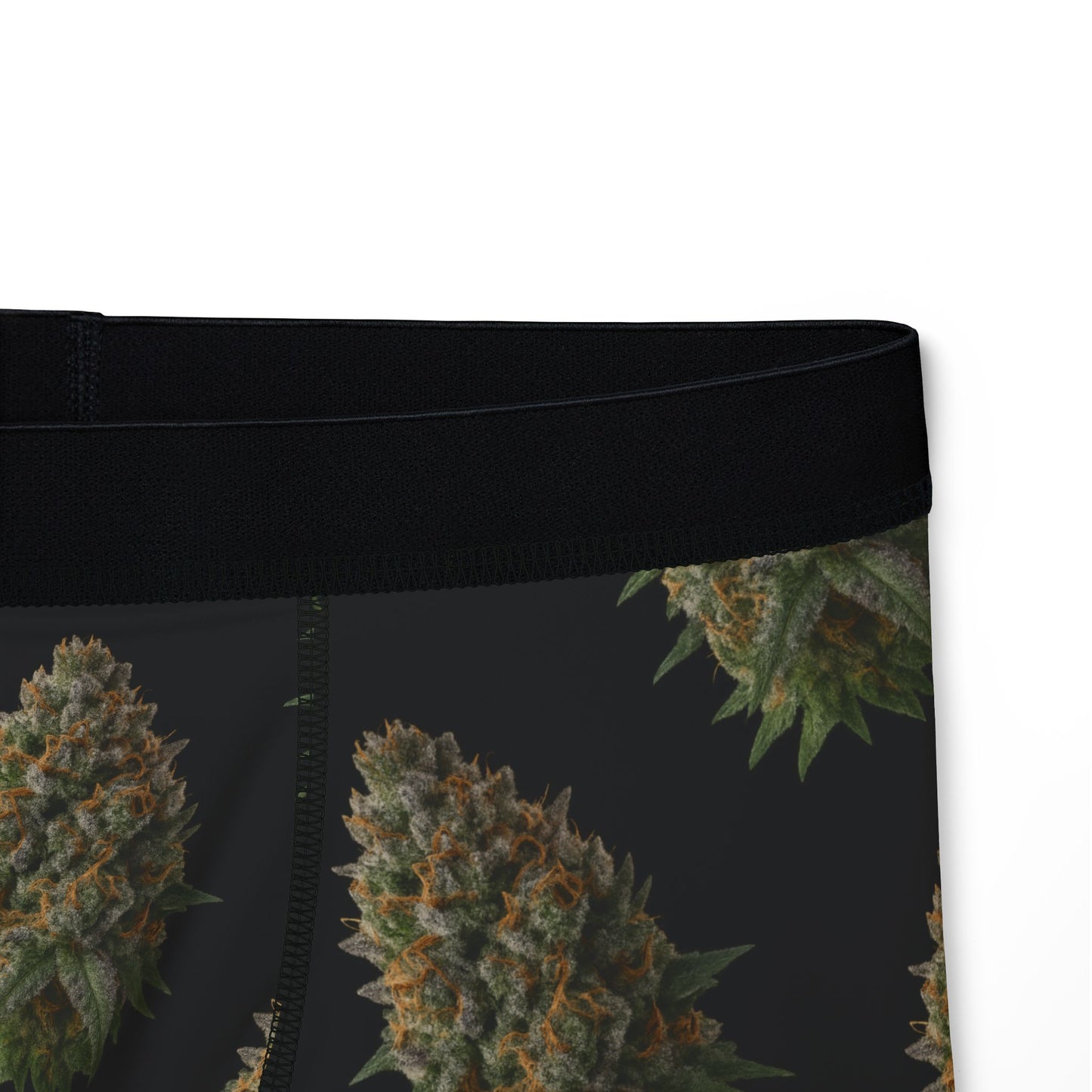 Cannabis Nug Pattern Boxer Briefs — Men's Novelty Printed Boxers