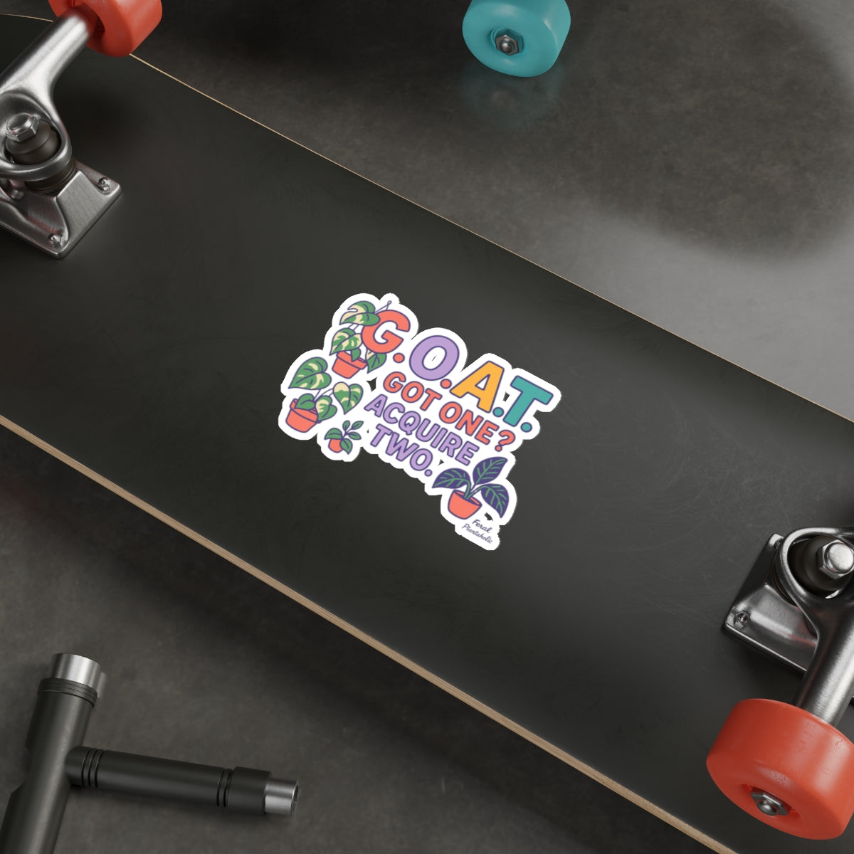 Plant Lover's GOAT Die-Cut Stickers - "G.O.A.T. Got One? Acquire Two"