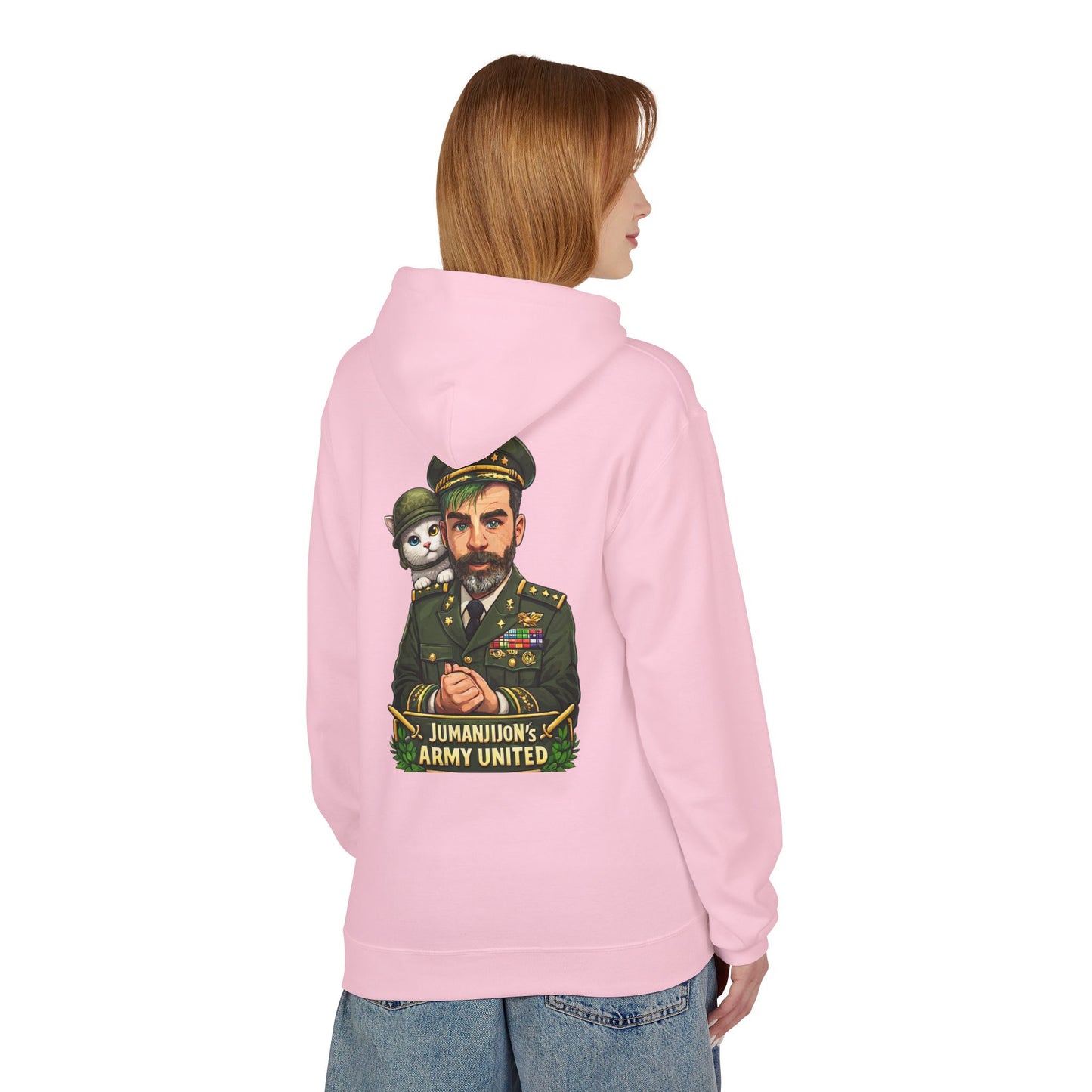 JUMANGIJON ARMY Hoodie — Jumanjiun’s Army United Graphic Hoodie (White)