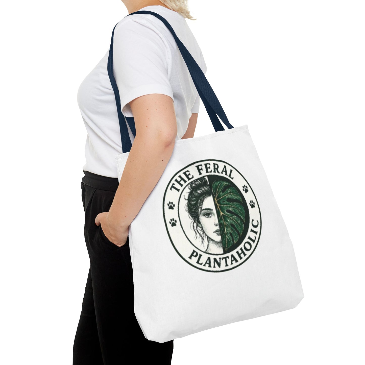 Feral Plantaholic Tote Bag | Eco-Friendly Grocery Bag, Gift for Plant Lovers, Boho Style, Greenery Accessories