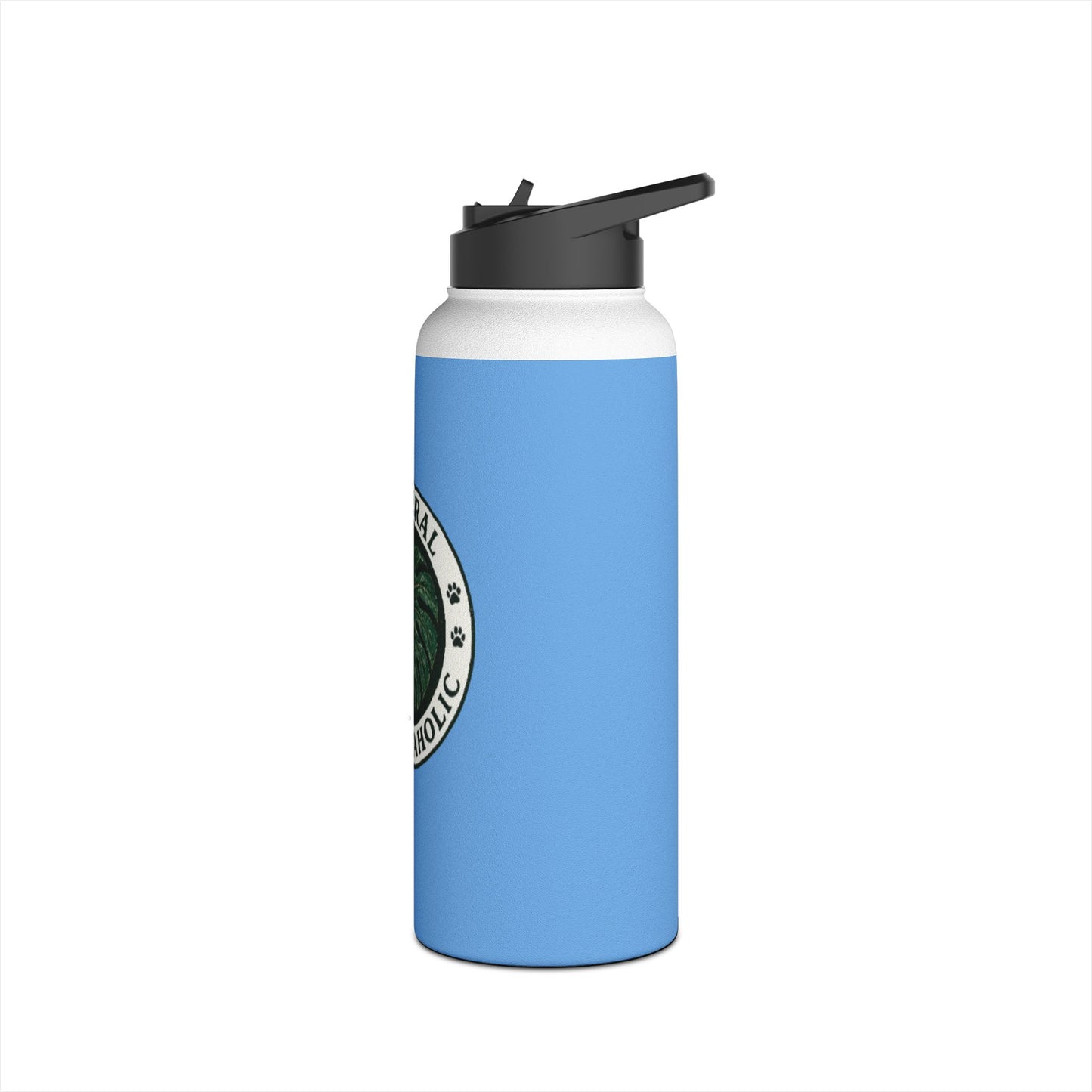 Eco-Friendly Plantaholic Water Bottle, Sustainable Hydration, Gift for Garden Lovers, Adventure Travel, Stylish Drinkware