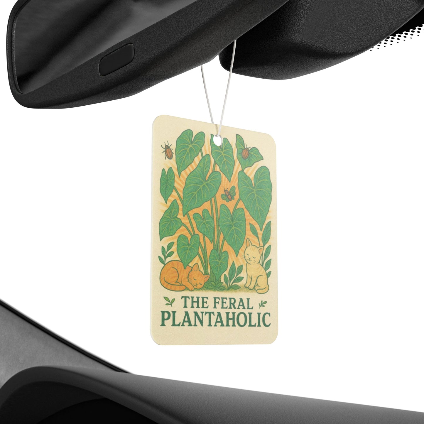 Nature-Inspired Car Air Freshener - The Feral Plantaholic, Eco-Friendly Scent, Gift for Plant Lovers, Car Decor, Home Fragrance