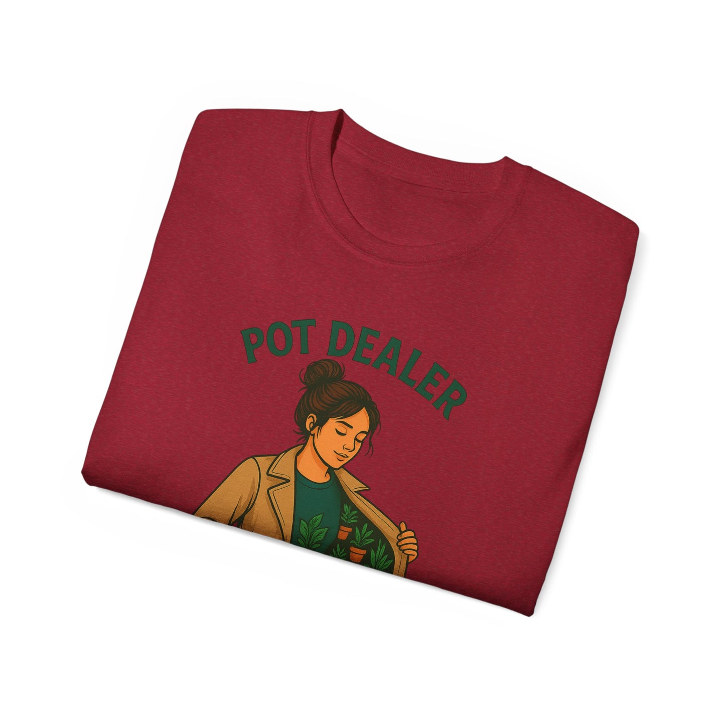 Pot Dealer Unisex Tee - Fun Plant Lover Gift, Gardening Shirt, Cute T-Shirt for Herb Enthusiasts, Plant Lover Apparel, Nature Lover Style