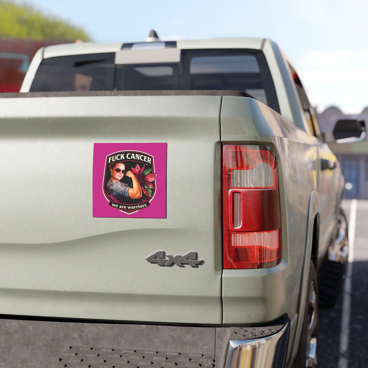 Fuck Cancer — We Are Warriors Car Magnet