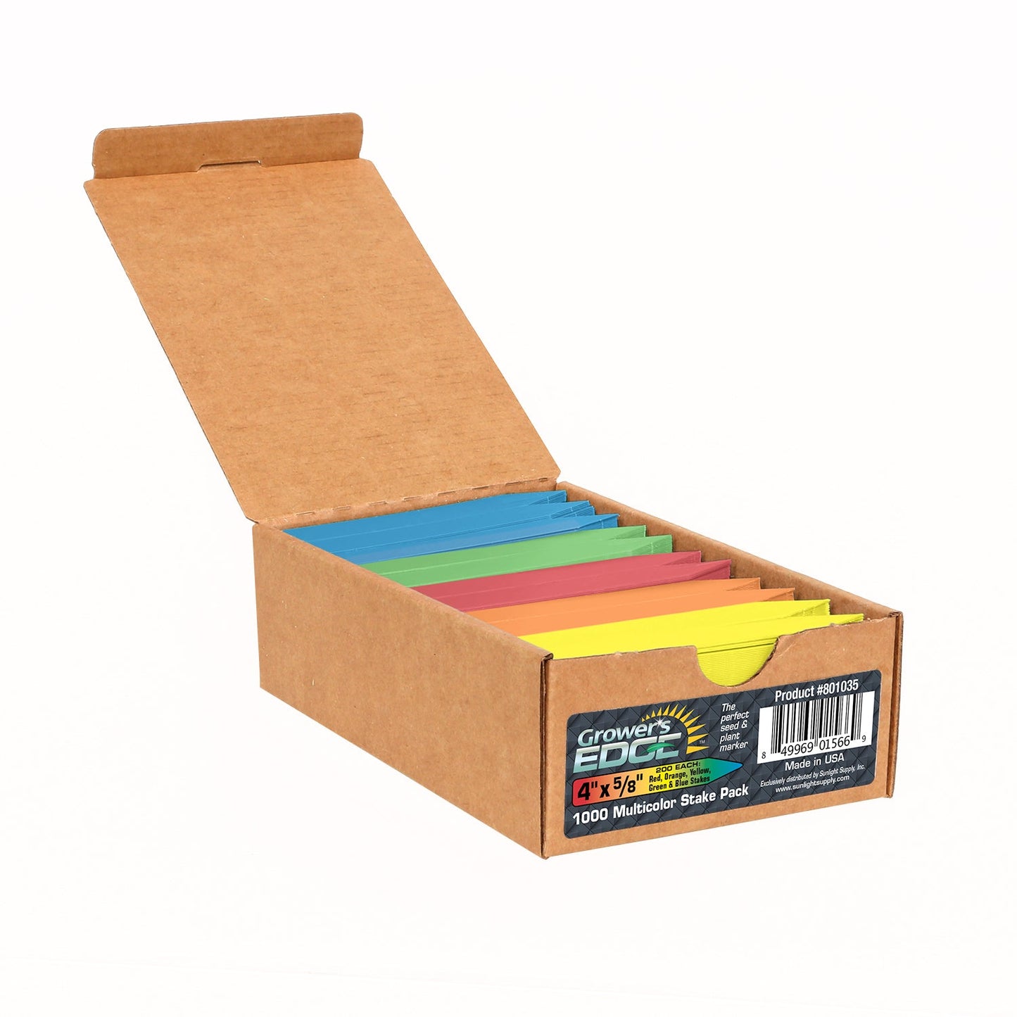 Grower's Edge Plant Stake Labels MultiColor Pack (100 Labels)