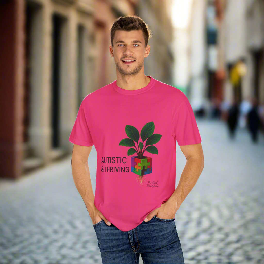 Autistic & Thriving Unisex T-Shirt, Conscious Fashion, Gift for Autism Awareness, Eco-Friendly Apparel, Positive Vibes, Everyday Wear