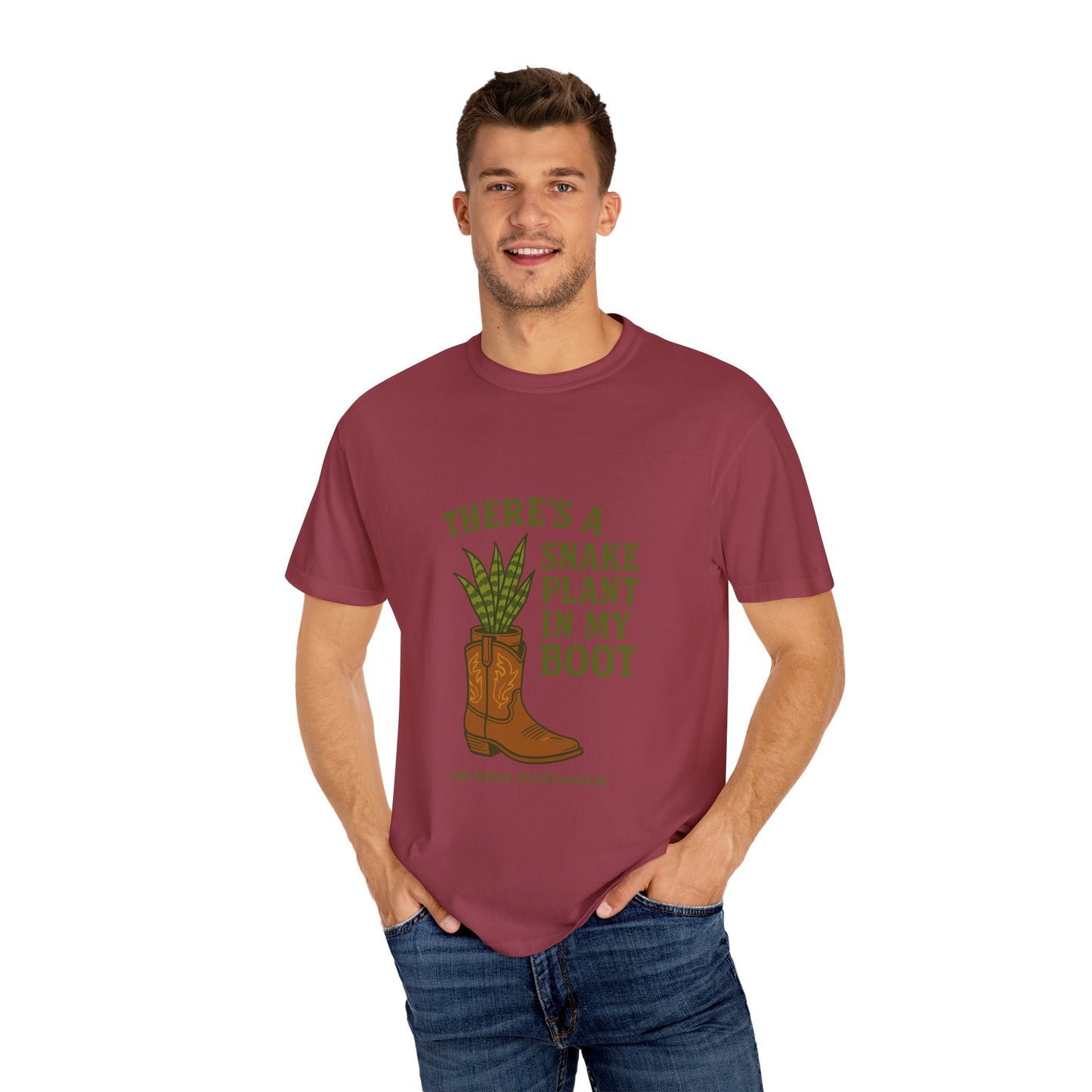 Snake Plant in My Boot T-Shirt | Unisex Garment-Dyed Tee for Plant Lovers, Gardening Gifts, Nature Vibes, Eco-Friendly Clothing, [...]