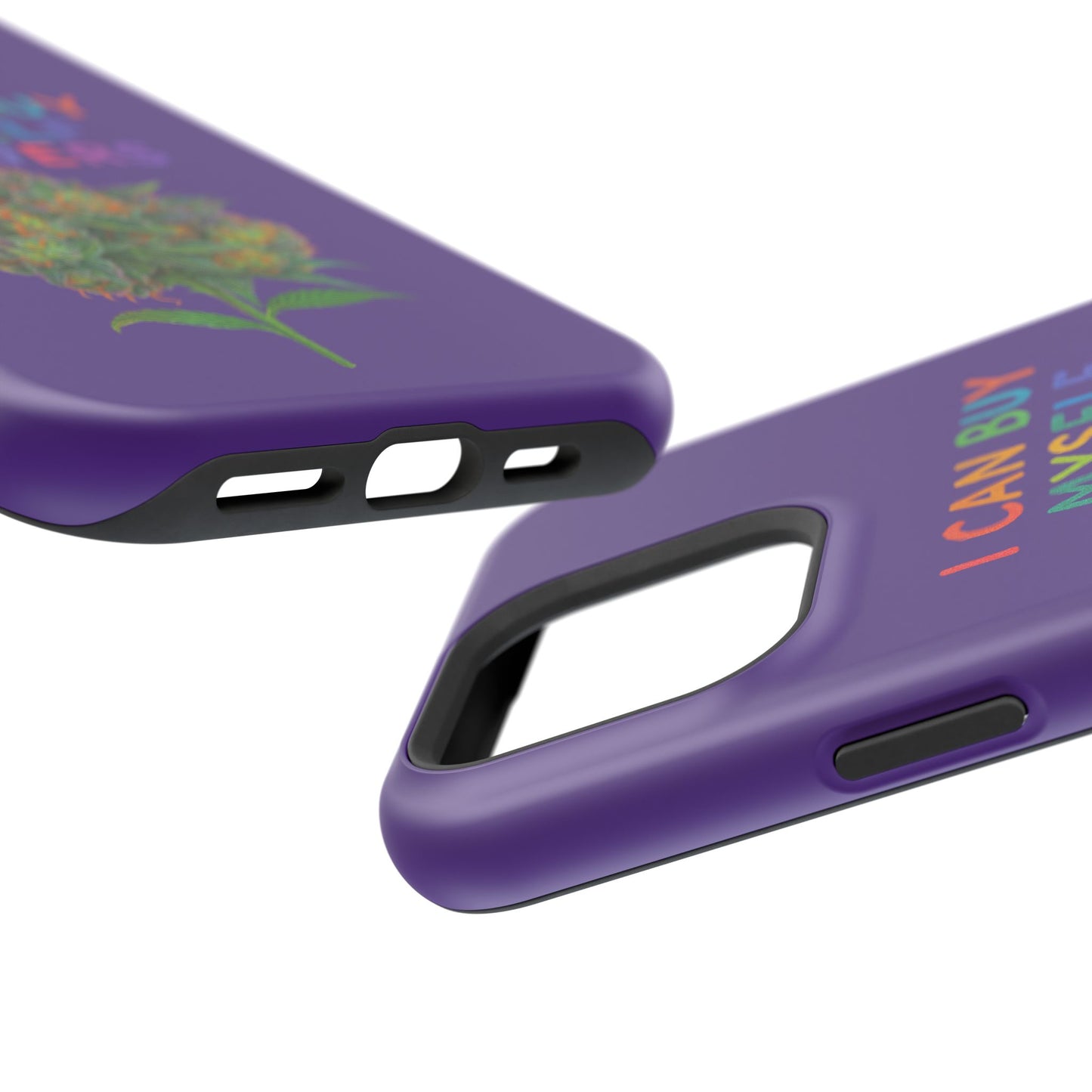 Impact-Resistant Phone Case — "I Can Buy Myself Flowers" Colorful Floral Statement