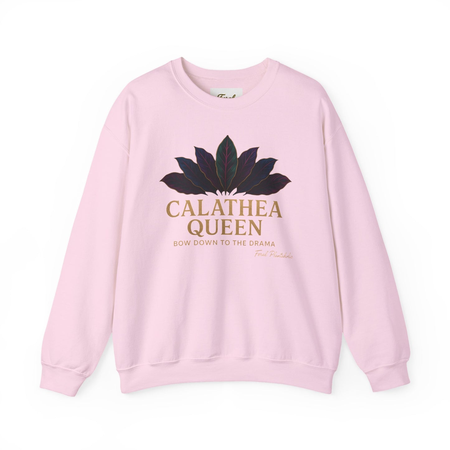 Calathea Queen Sweatshirt - Cozy Crewneck for Plant Lovers, Gift for Gardeners, Lounge Wear, Botanical Fashion, Nature Inspired Apparel