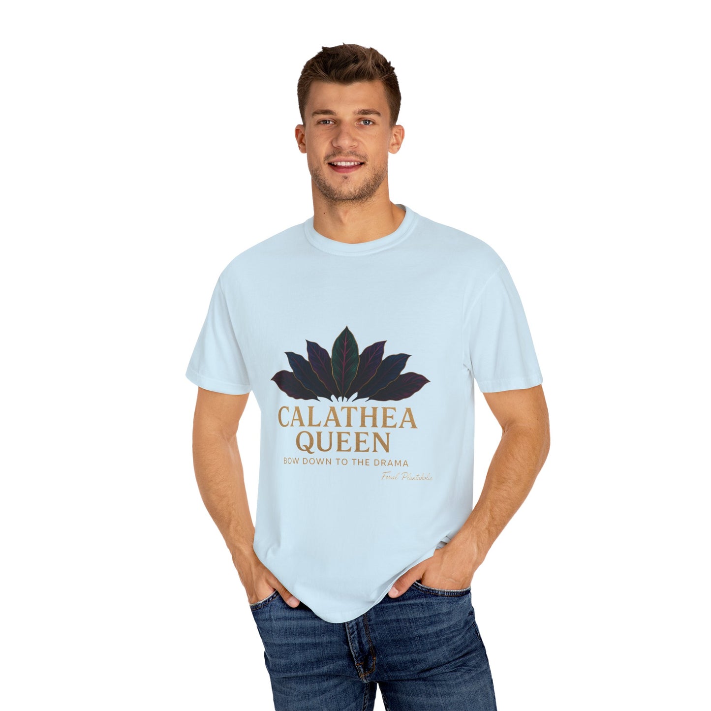 Calathea Queen T-Shirt | Unisex Plant Lover Tee, Botanical Gift, Houseplant Apparel, Nature Lover Wear, Eco-Friendly Statement Top