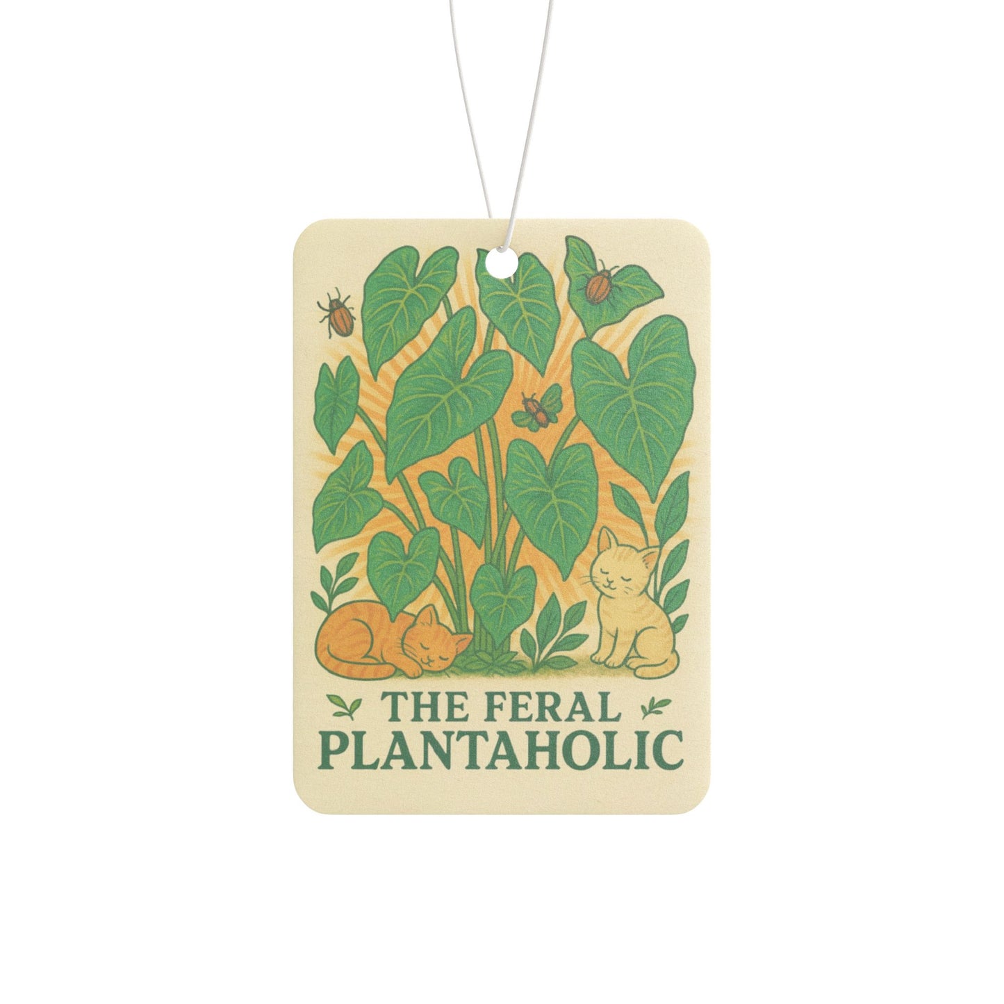Nature-Inspired Car Air Freshener - The Feral Plantaholic, Eco-Friendly Scent, Gift for Plant Lovers, Car Decor, Home Fragrance