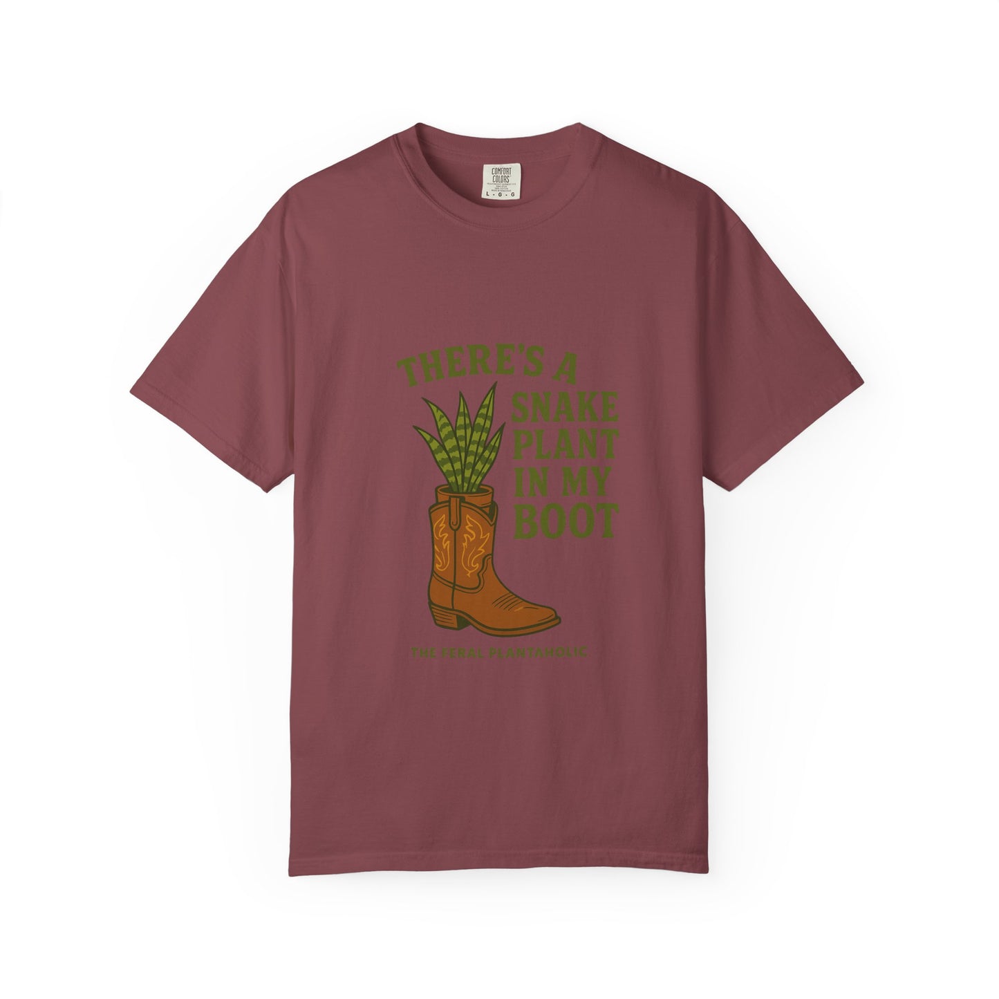 Snake Plant in My Boot T-Shirt | Unisex Garment-Dyed Tee for Plant Lovers, Gardening Gifts, Nature Vibes, Eco-Friendly Clothing, [...]