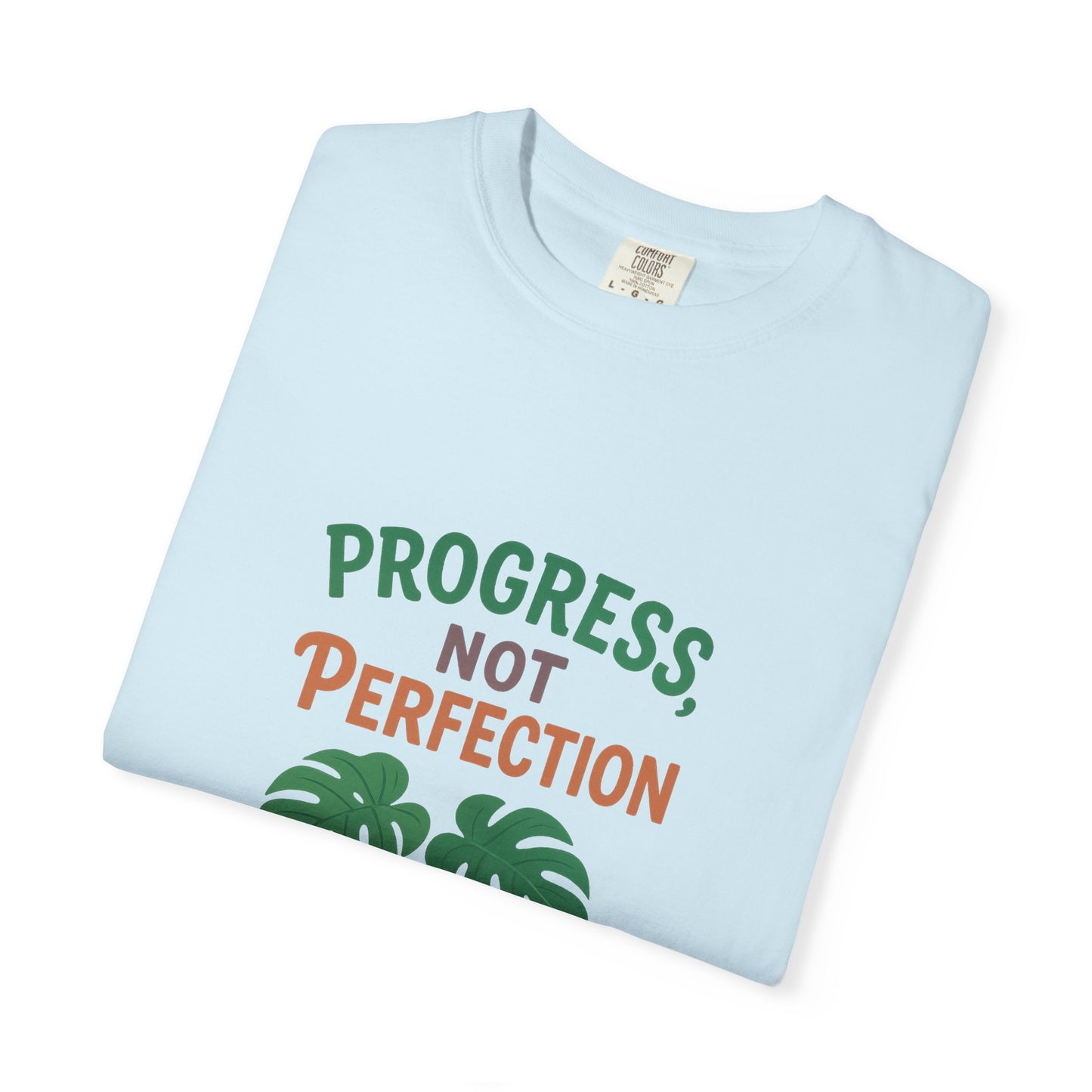 Progress Not Perfection Plant T-Shirt, Casual Unisex Tee, Gift for Plant Lovers, Eco-Friendly Fashion, Gardening Apparel, Relaxed Fit