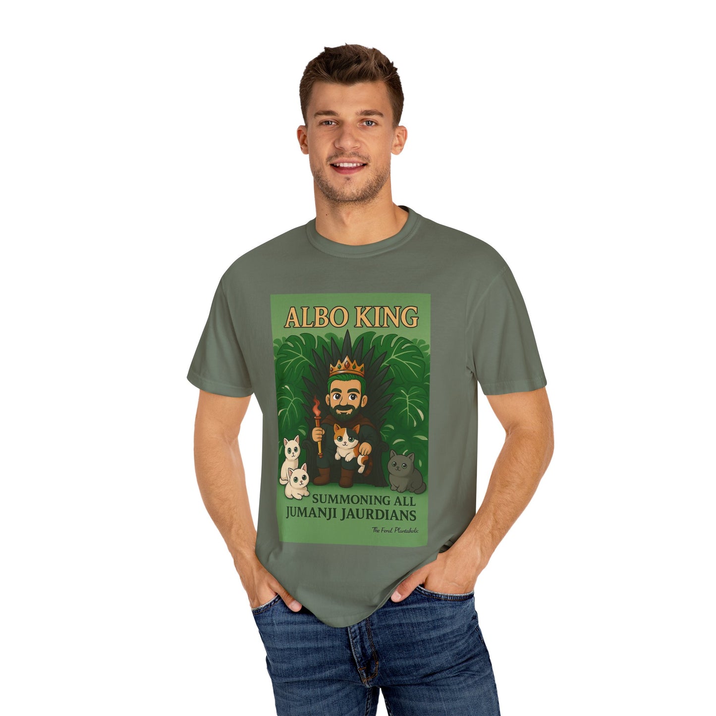 Albo King T-Shirt – "Summoning All Jumanji Jaurdians" Graphic Tee