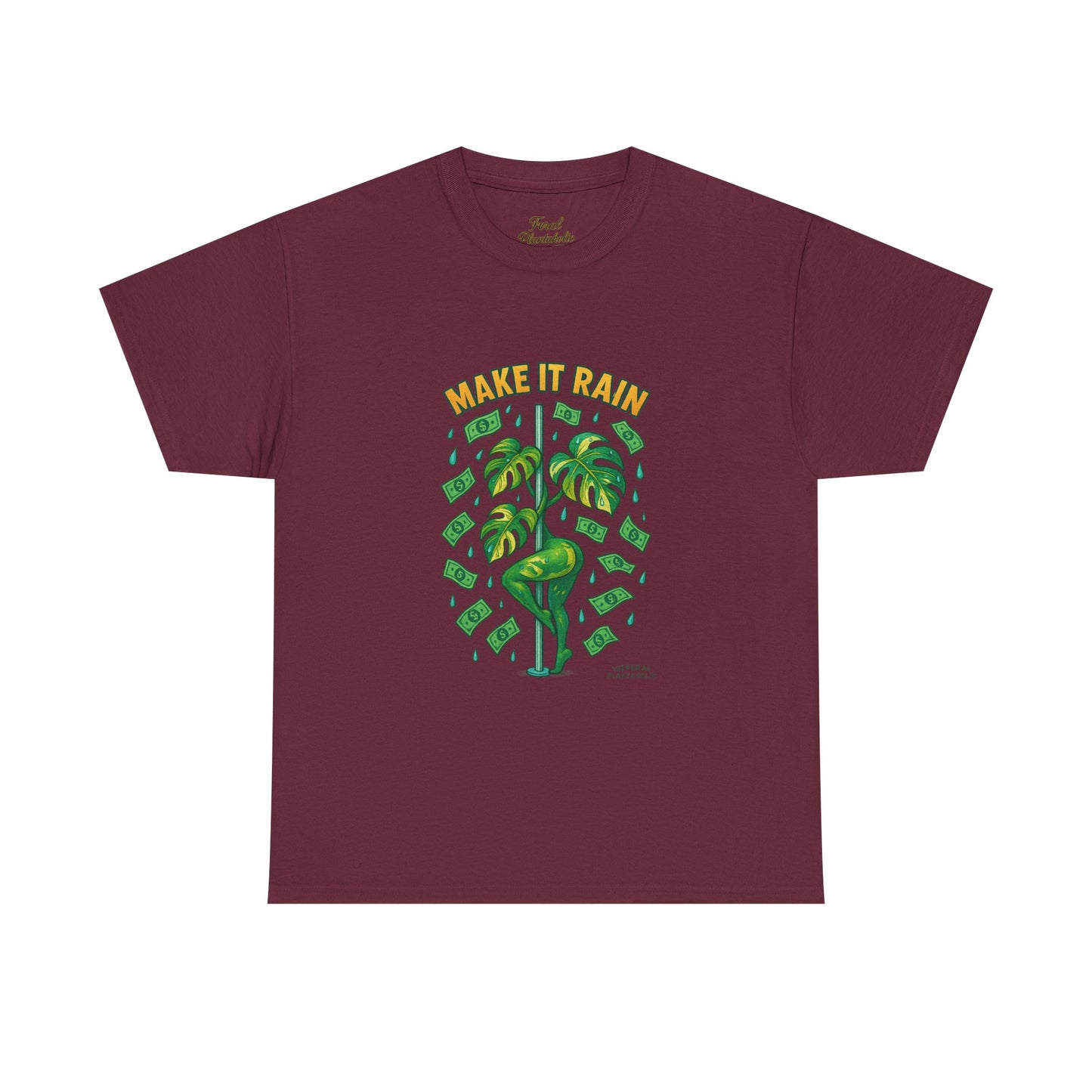 T-Shirt with Fun Design, Make It Rain Graphic Tee for Party Lovers, Trendy Cotton Apparel, Gift for Birthdays, Unisex Party Tee