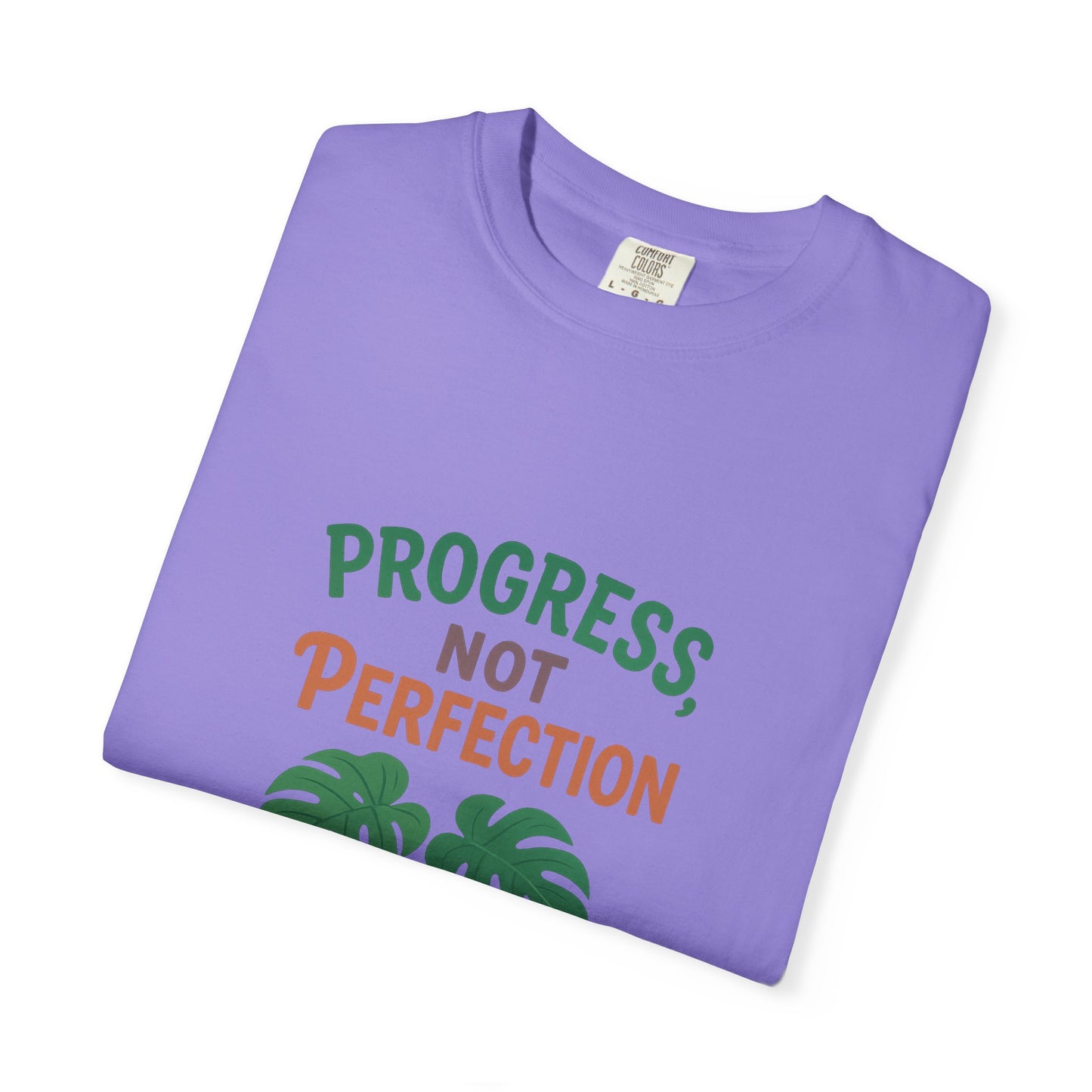 Progress Not Perfection Plant T-Shirt, Casual Unisex Tee, Gift for Plant Lovers, Eco-Friendly Fashion, Gardening Apparel, Relaxed Fit