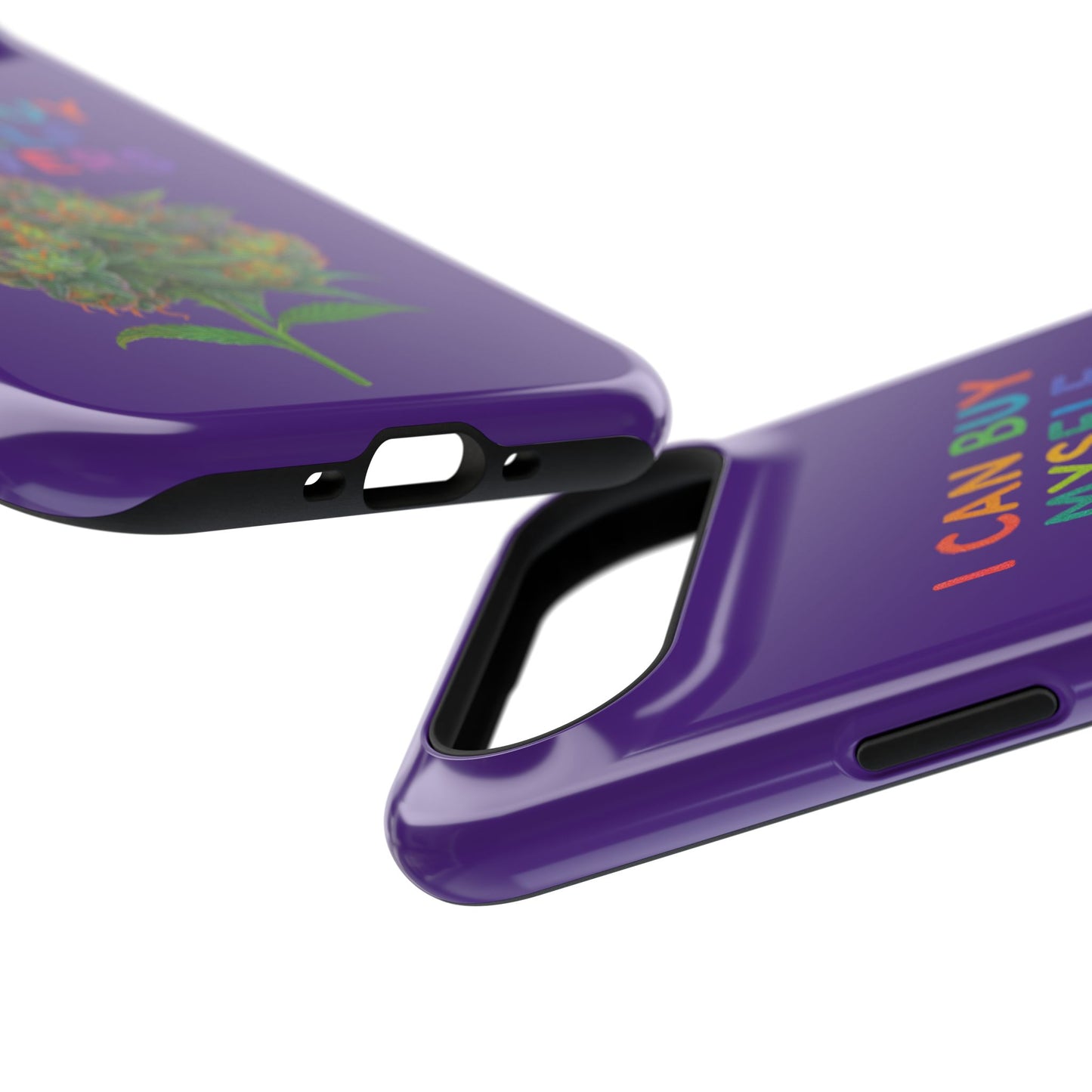 Impact-Resistant Phone Case — "I Can Buy Myself Flowers" Colorful Floral Statement