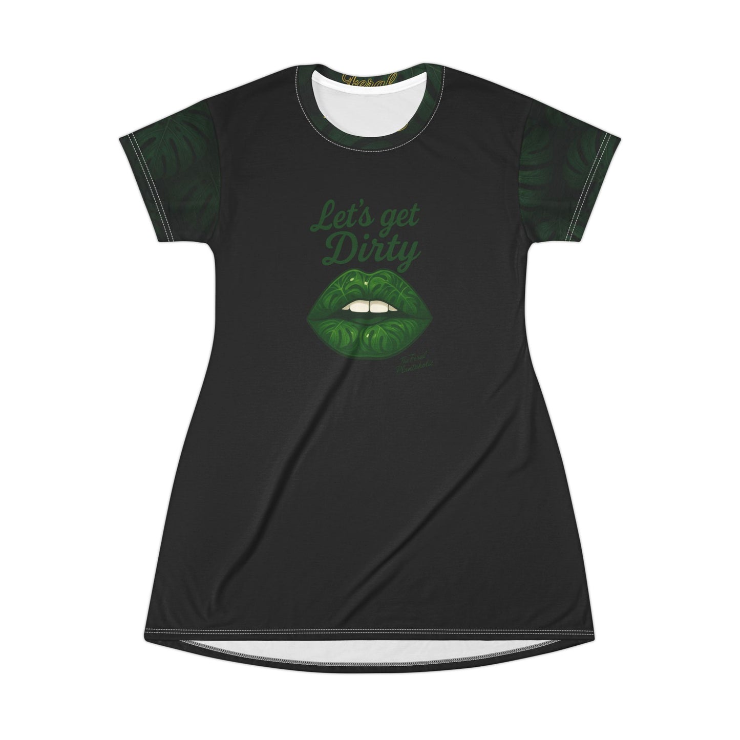 Let's Get Dirty Graphic T-Shirt Dress for Bold Women