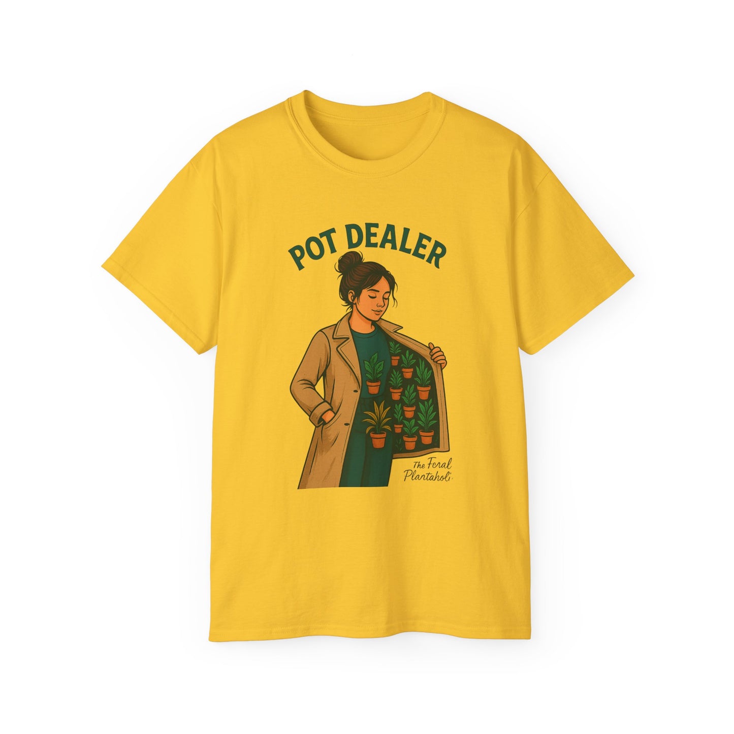 Pot Dealer Unisex Tee - Fun Plant Lover Gift, Gardening Shirt, Cute T-Shirt for Herb Enthusiasts, Plant Lover Apparel, Nature Lover Style