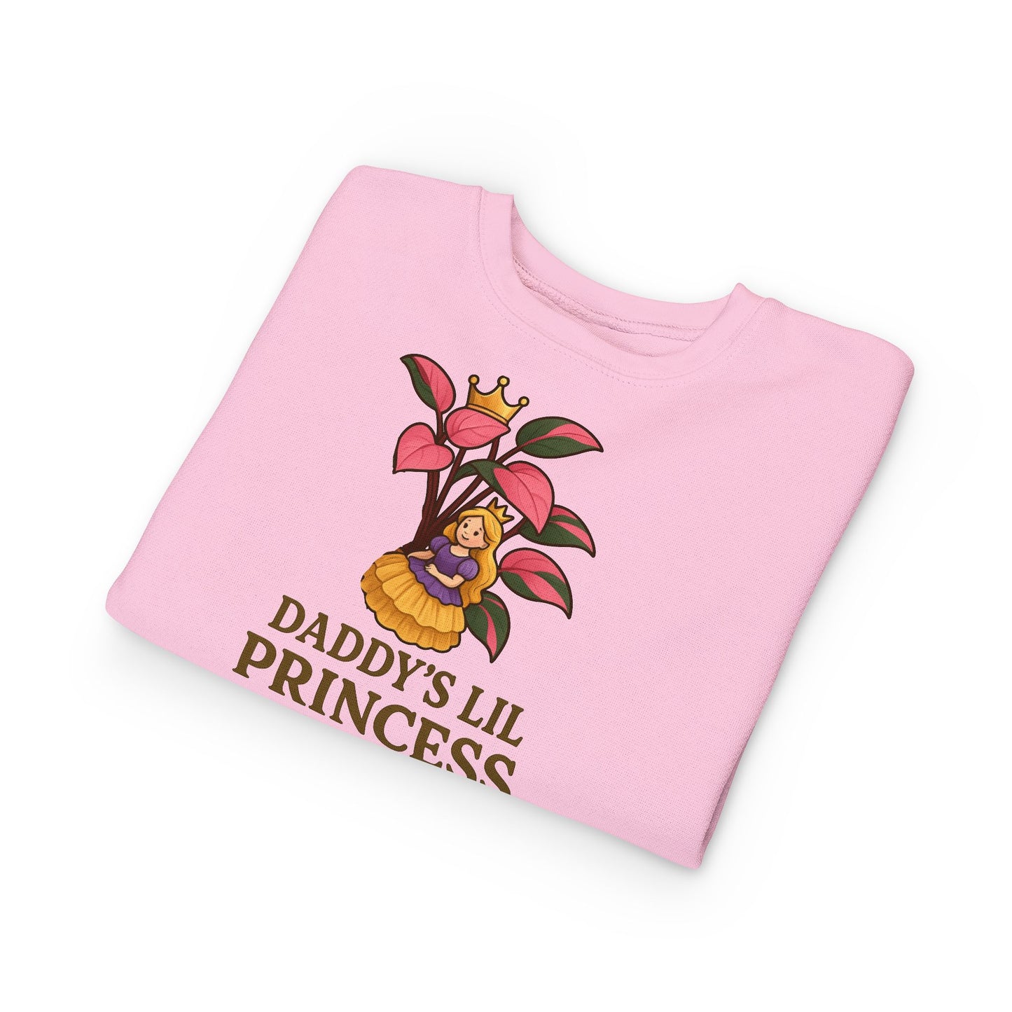 Toddler Sweatshirt - Daddy's Lil Princess, Cute Kids Sweatshirt, Toddler Gifts, Birthday Apparel, Little Princess Outfit, Baby Shower Gift