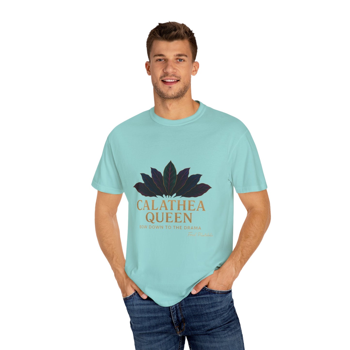 Calathea Queen T-Shirt | Unisex Plant Lover Tee, Botanical Gift, Houseplant Apparel, Nature Lover Wear, Eco-Friendly Statement Top