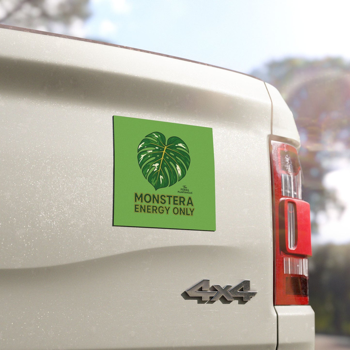 Monstera Energy Only Car Magnet, Plant Lover Gift, Nature Décor, Eco-Friendly Car Accessory, Boho Car Decor, Greenery Enthusiast