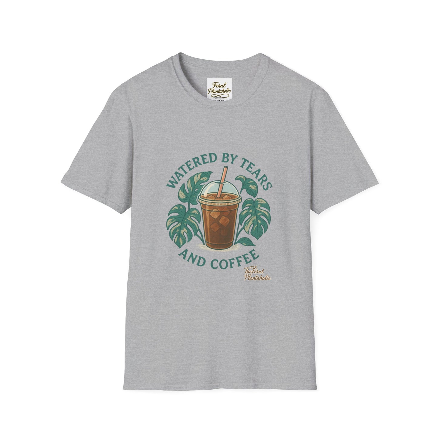 Watered by Tears and Coffee Unisex T-Shirt, Humorous Coffee Lover Shirt, Gift for Coffee Enthusiasts, Casual Wear, Perfect for [...]