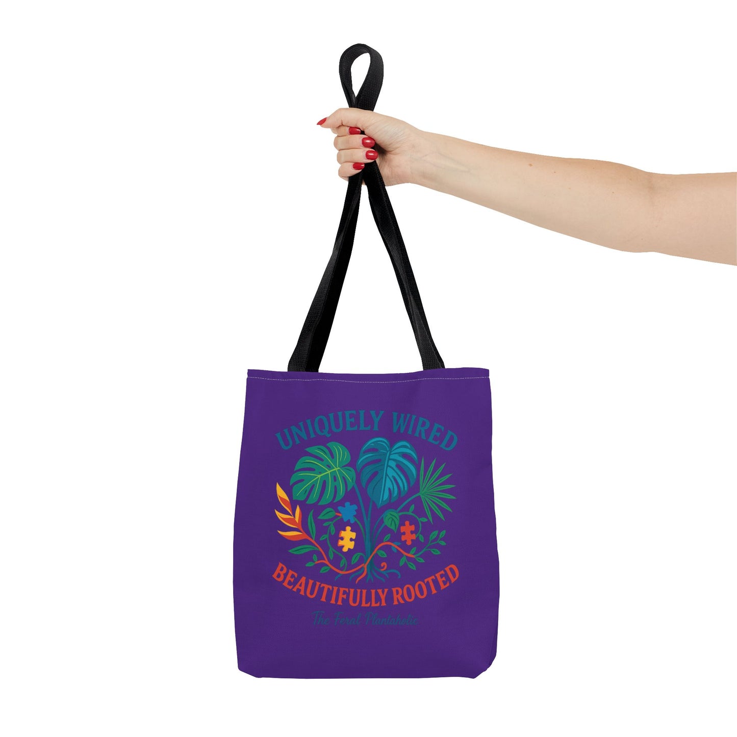 Vibrant Tropical Tote Bag - Uniquely Wired, Beautifully Rooted