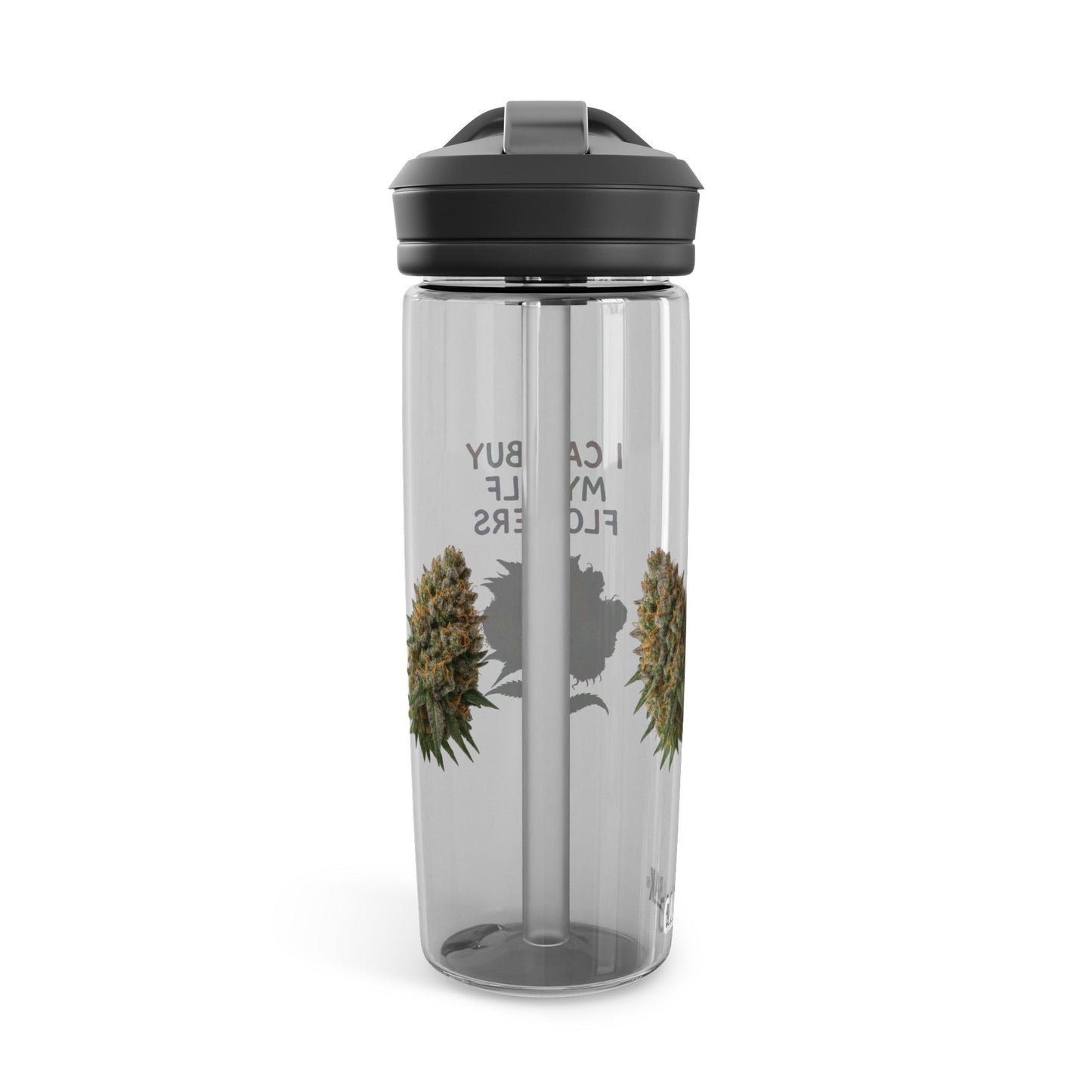 I Can Buy Myself Flowers CamelBak Water Bottle — 20/25oz Clear Motivational Hydration Bottle