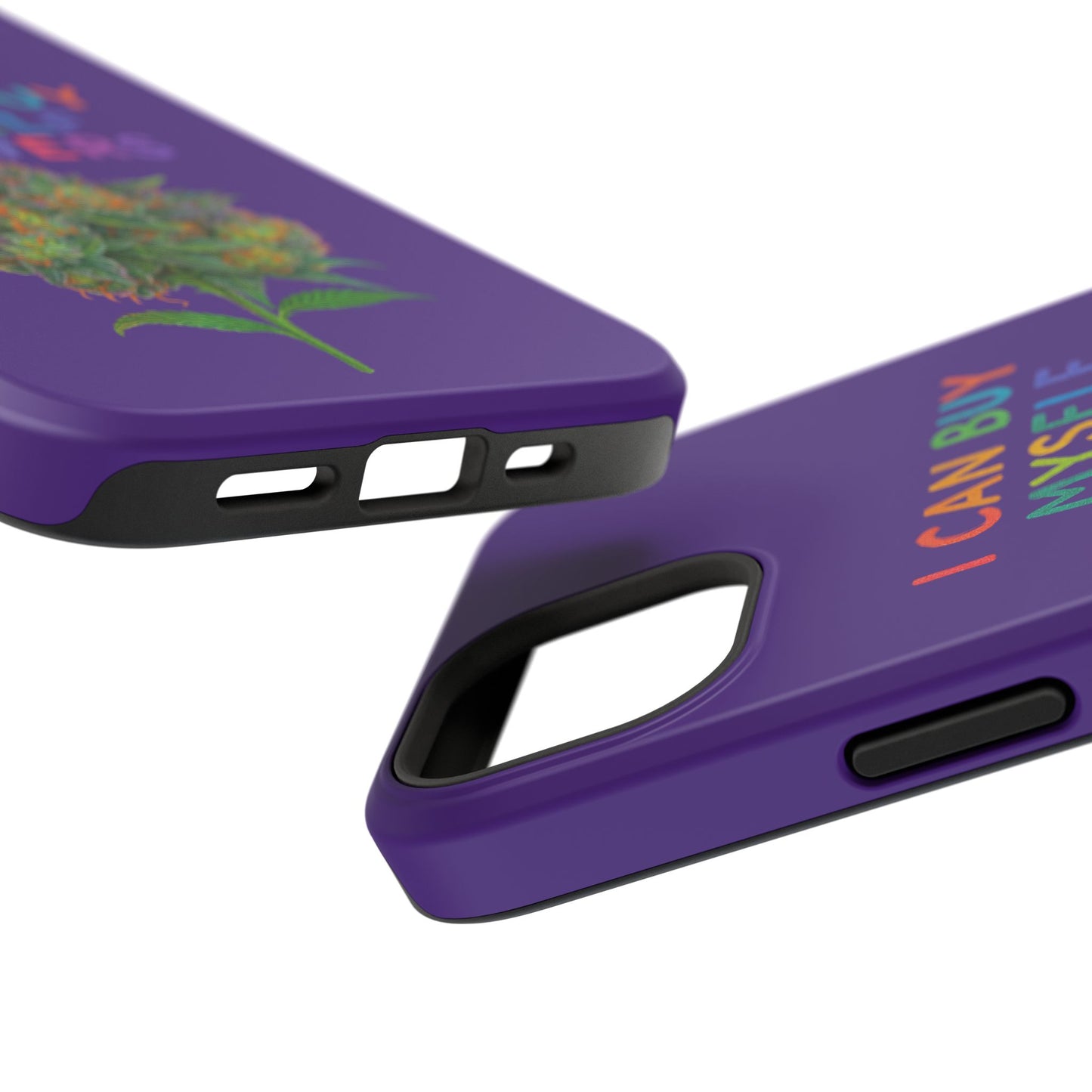 Impact-Resistant Phone Case — "I Can Buy Myself Flowers" Colorful Floral Statement