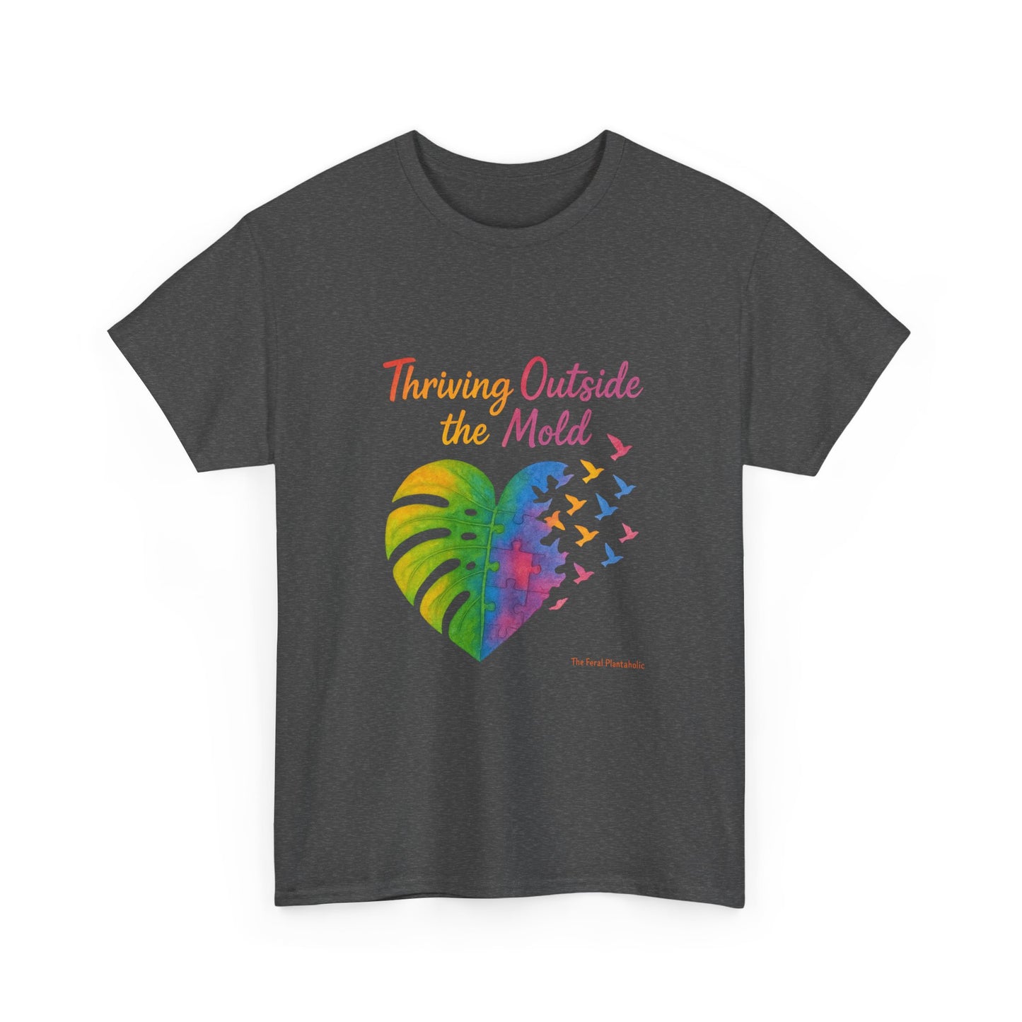 Colorful Inspirational T-Shirt, Unisex Heavy Cotton Tee for Moods, Casual Wear, Gifts for Friends, Self-Love, Spring Fashion