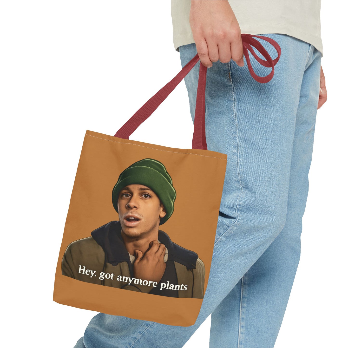 Funny Plant Lover Tote Bag — "Hey, got anymore plants" Graphic Tote