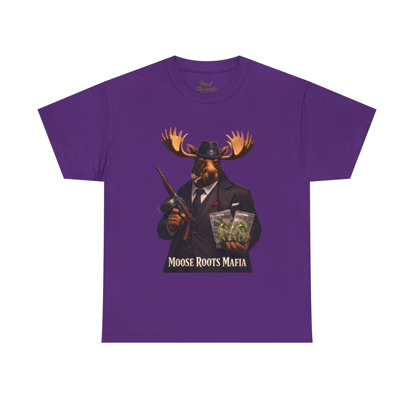 Moose Roots Mafia T-Shirt — Retro Moose Gang Artwork Tee