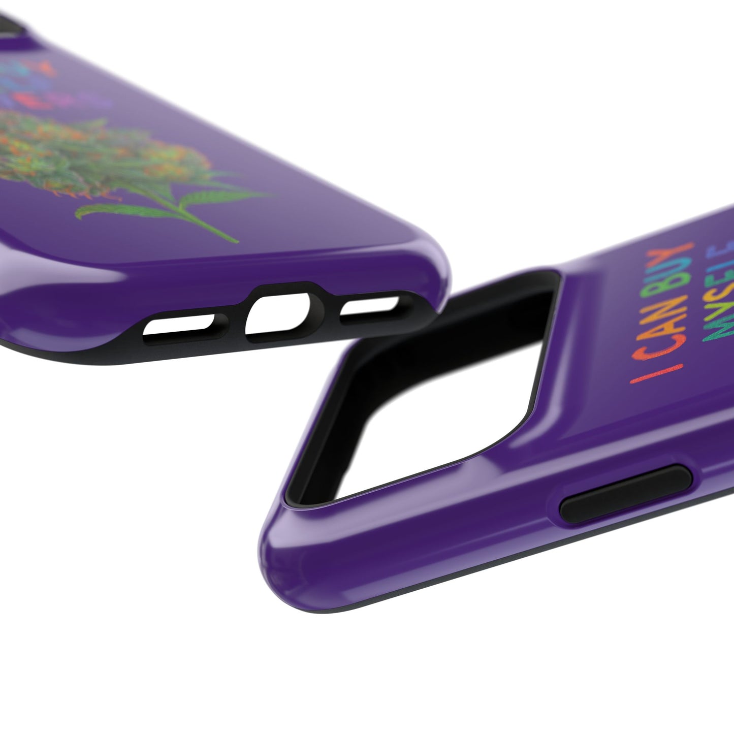 Impact-Resistant Phone Case — "I Can Buy Myself Flowers" Colorful Floral Statement