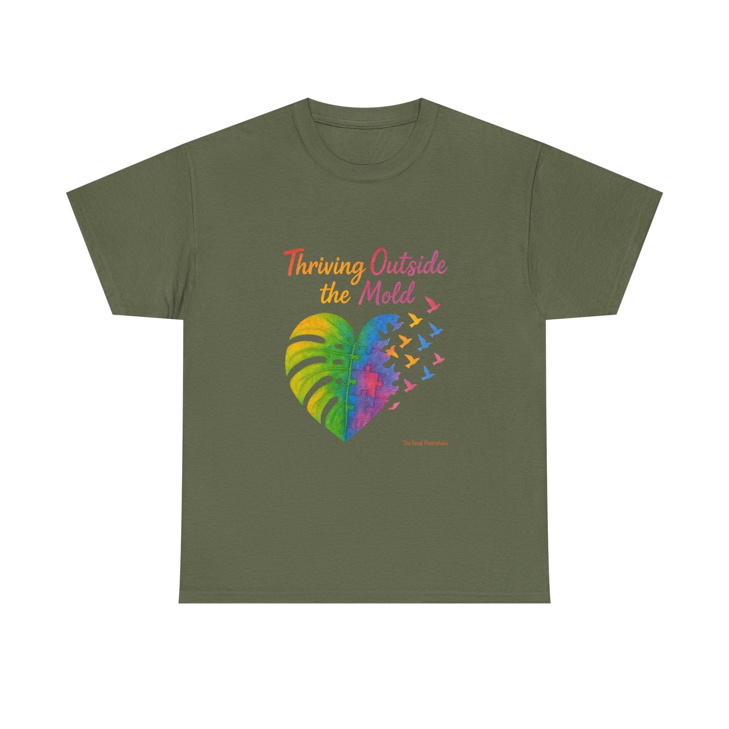 Colorful Inspirational T-Shirt, Unisex Heavy Cotton Tee for Moods, Casual Wear, Gifts for Friends, Self-Love, Spring Fashion