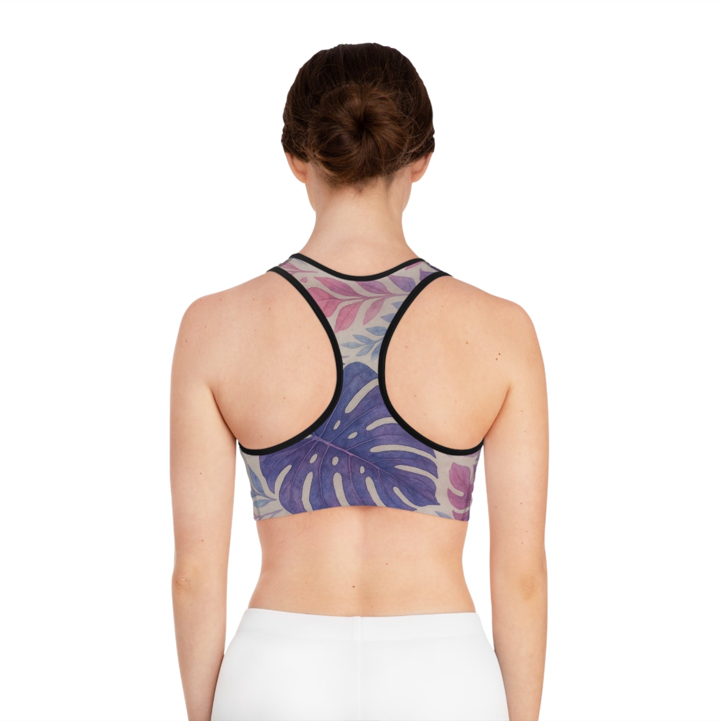 Tropical Leaves Sports Bra