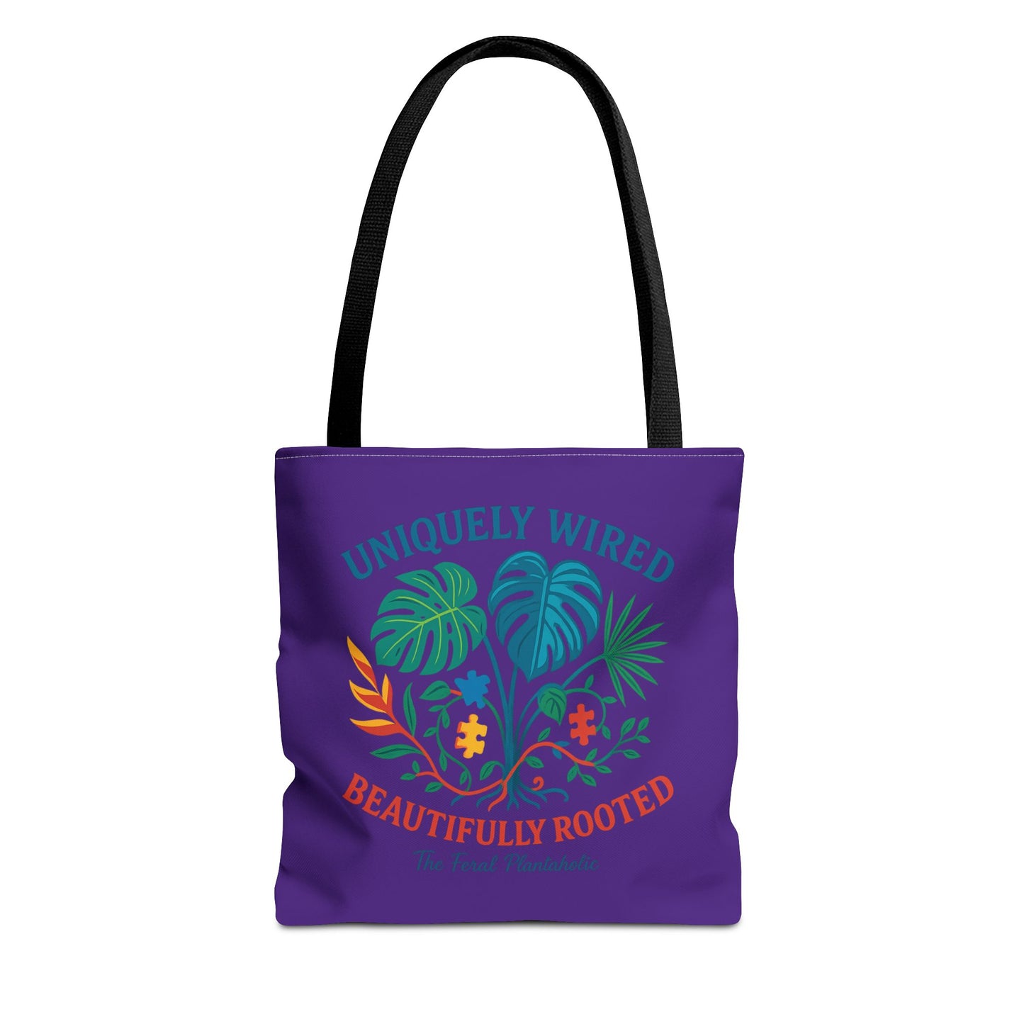Vibrant Tropical Tote Bag - Uniquely Wired, Beautifully Rooted