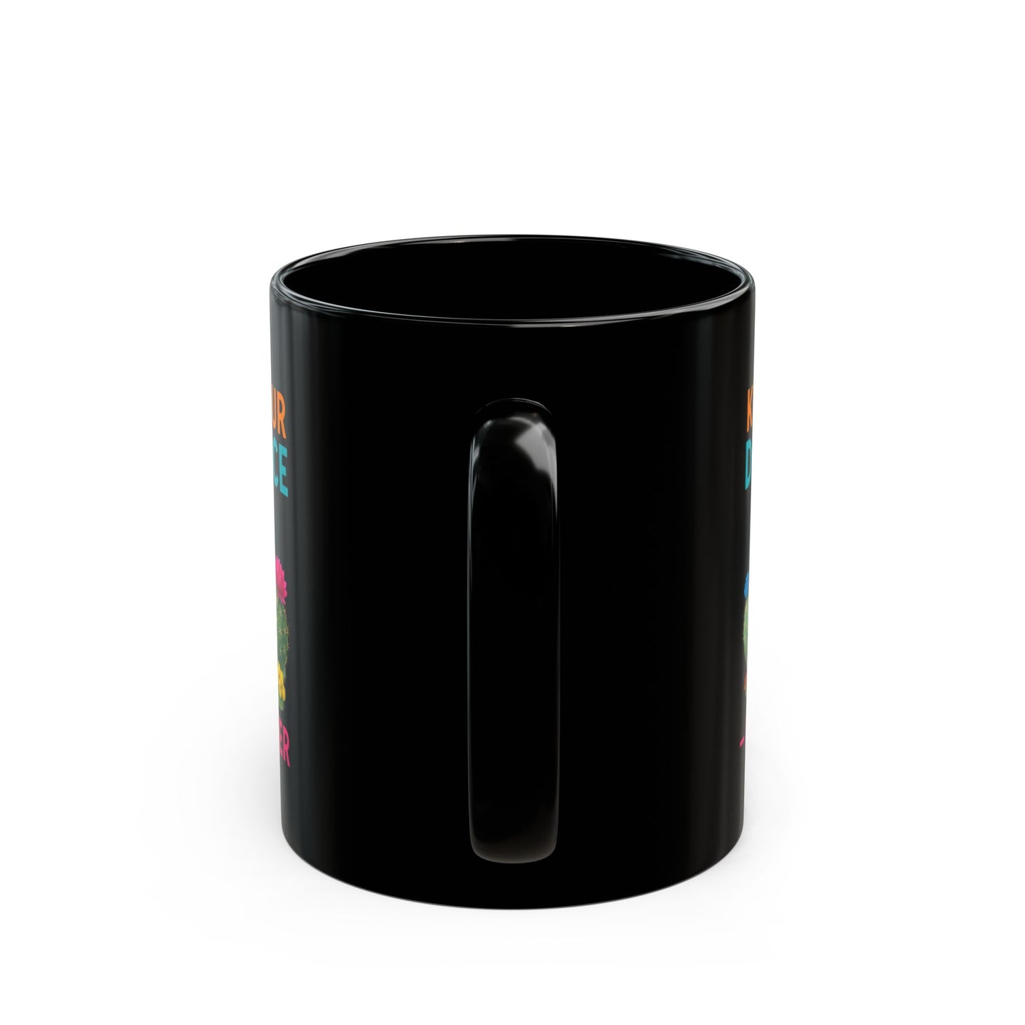 Keep Your Distance Cactus Mug — Funny COVID Social Distancing Black Coffee Cup