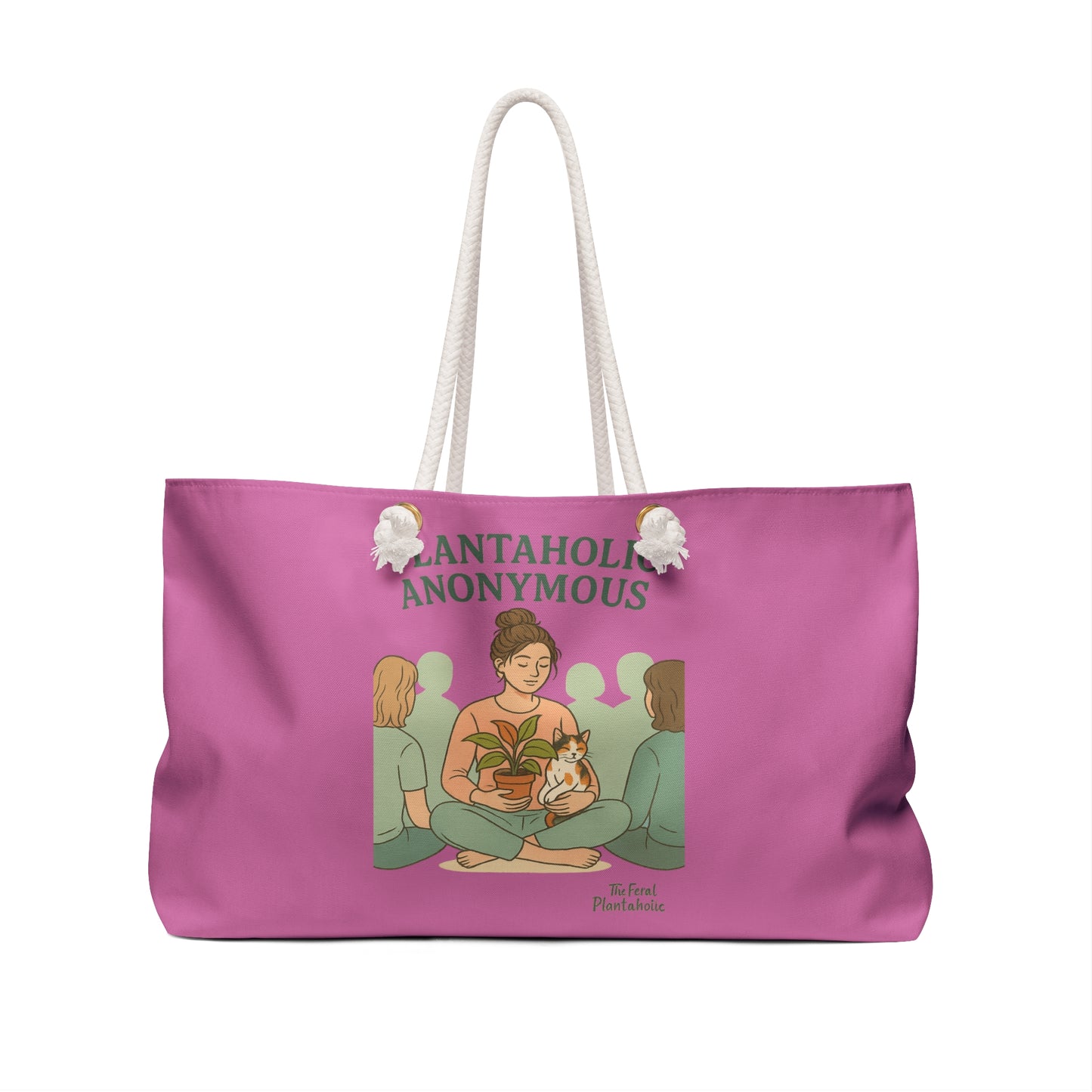 Stylish Plant Lover Weekender Bag - Perfect for Travel, Gifts, Gardening, Plant Enthusiasts, Eco-Friendly Decor