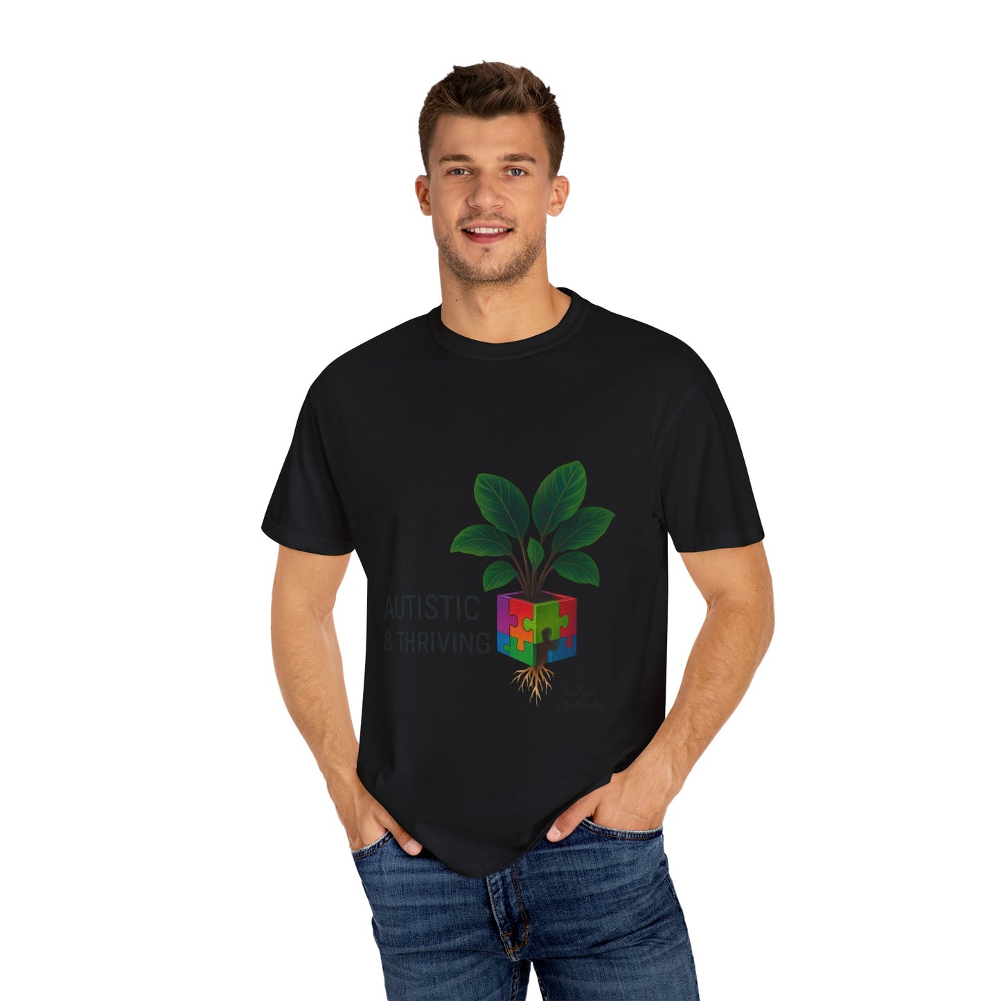 Autistic & Thriving Unisex T-Shirt, Conscious Fashion, Gift for Autism Awareness, Eco-Friendly Apparel, Positive Vibes, Everyday Wear