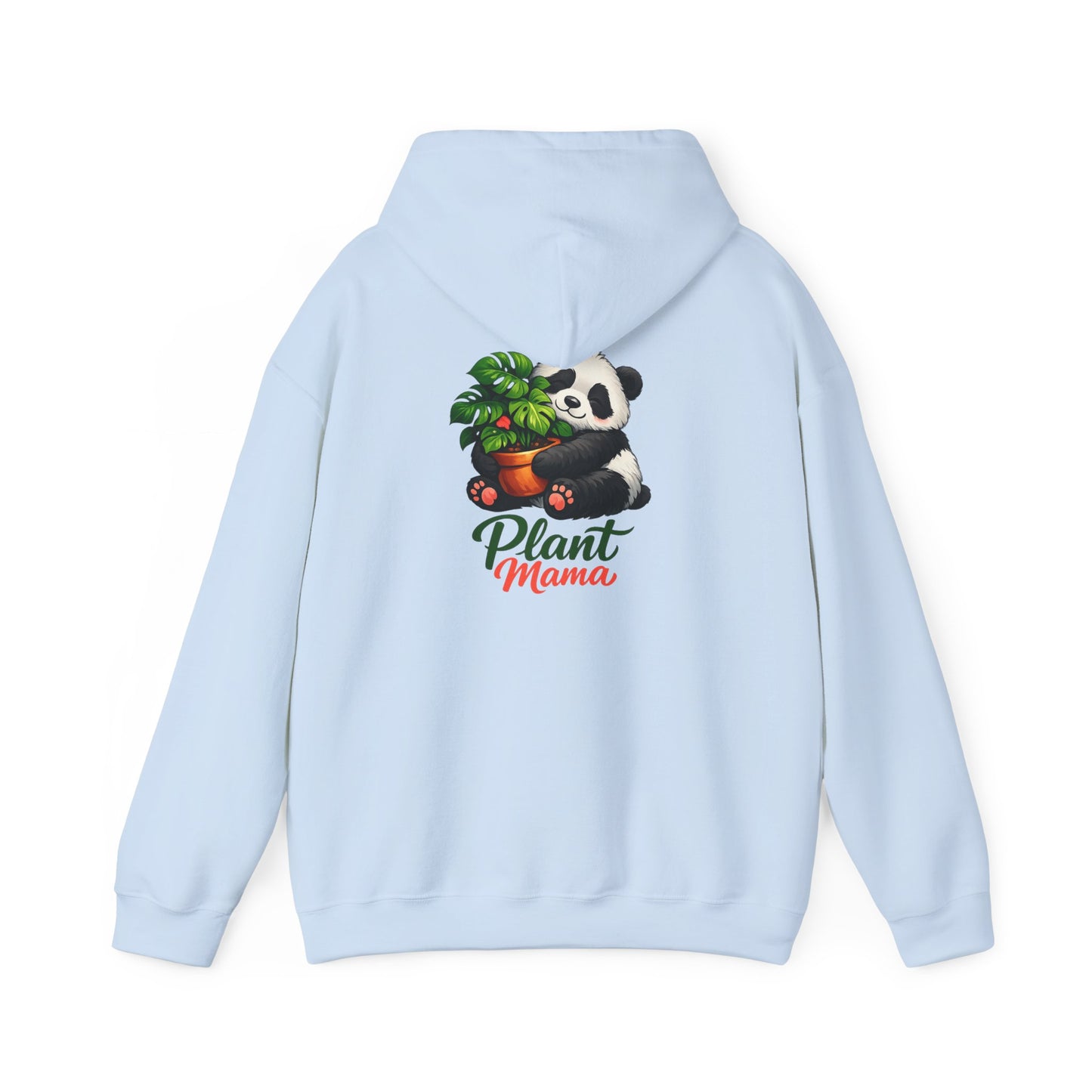 Plant Mama Hoodie — Cute Panda Holding Houseplant Sweatshirt