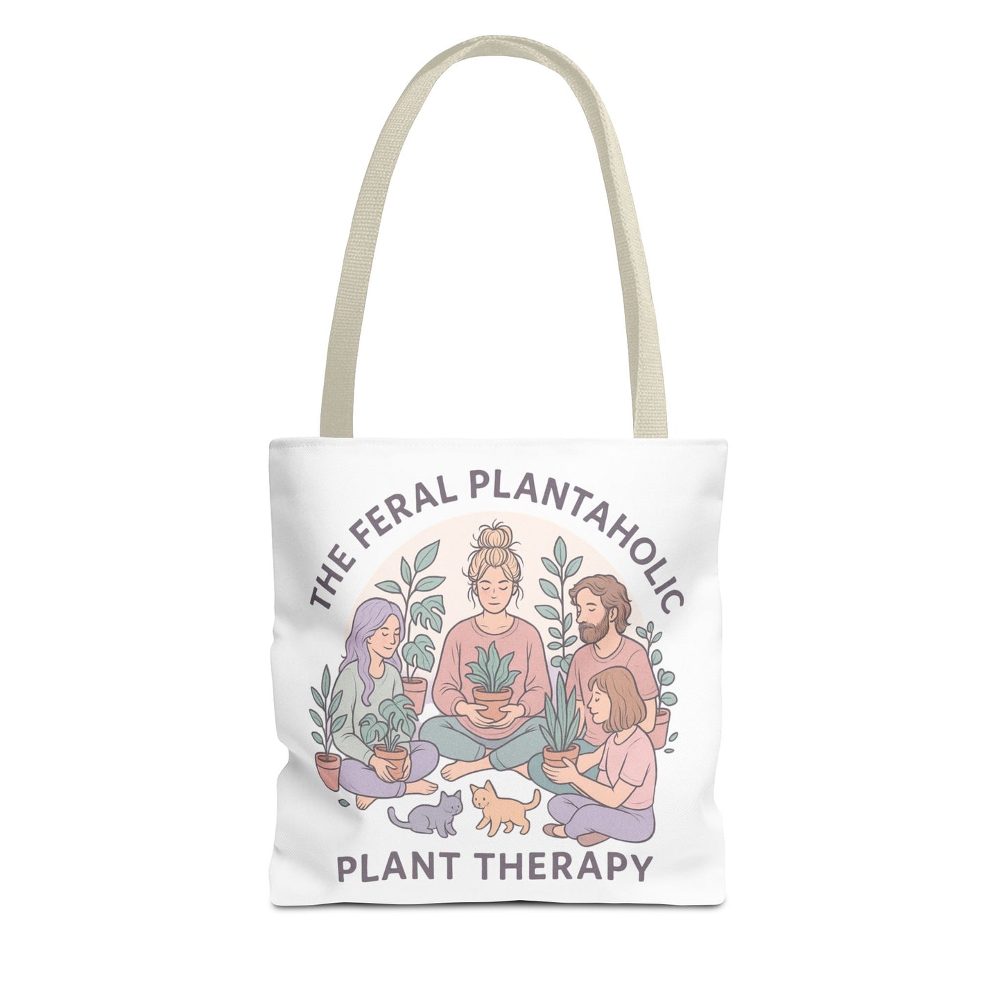 Feral Plantaholic Tote Bag, Plant Therapy Bag, Eco-Friendly Tote, Gifts for Gardeners, Plant Lover Accessories, Boho Style