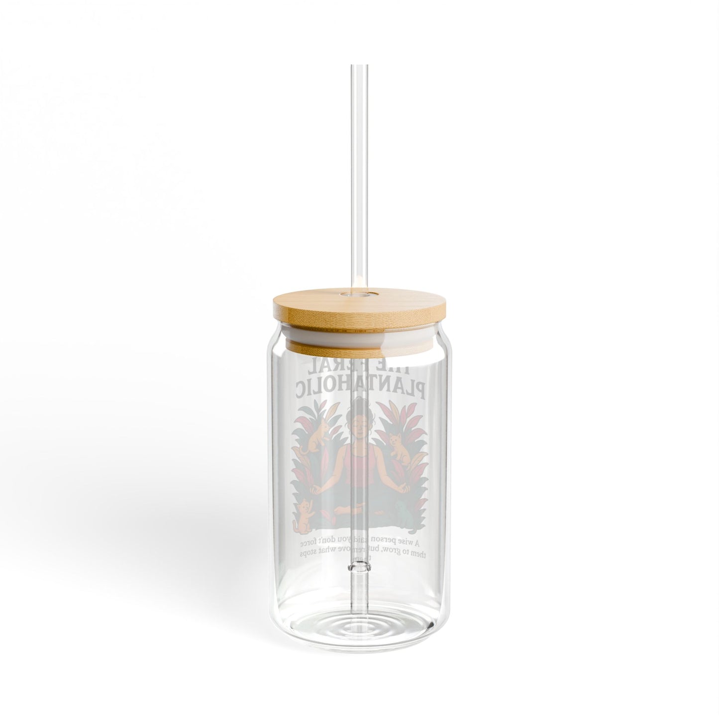 Eco-Friendly Sipper Glass | The Feral Plantaholic | Ideal for Plant Lovers, Gifts, Events, Sustainable Living