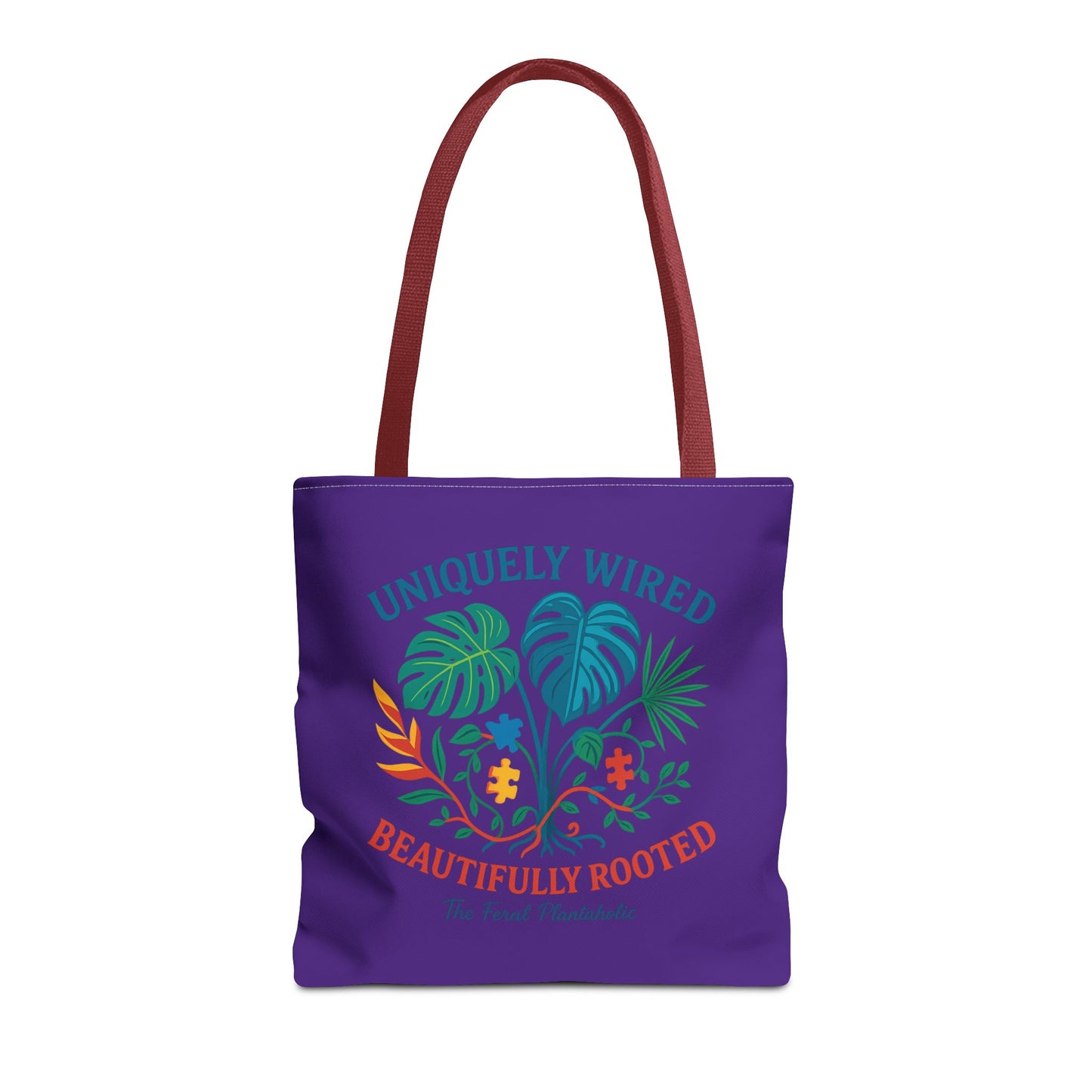 Vibrant Tropical Tote Bag - Uniquely Wired, Beautifully Rooted