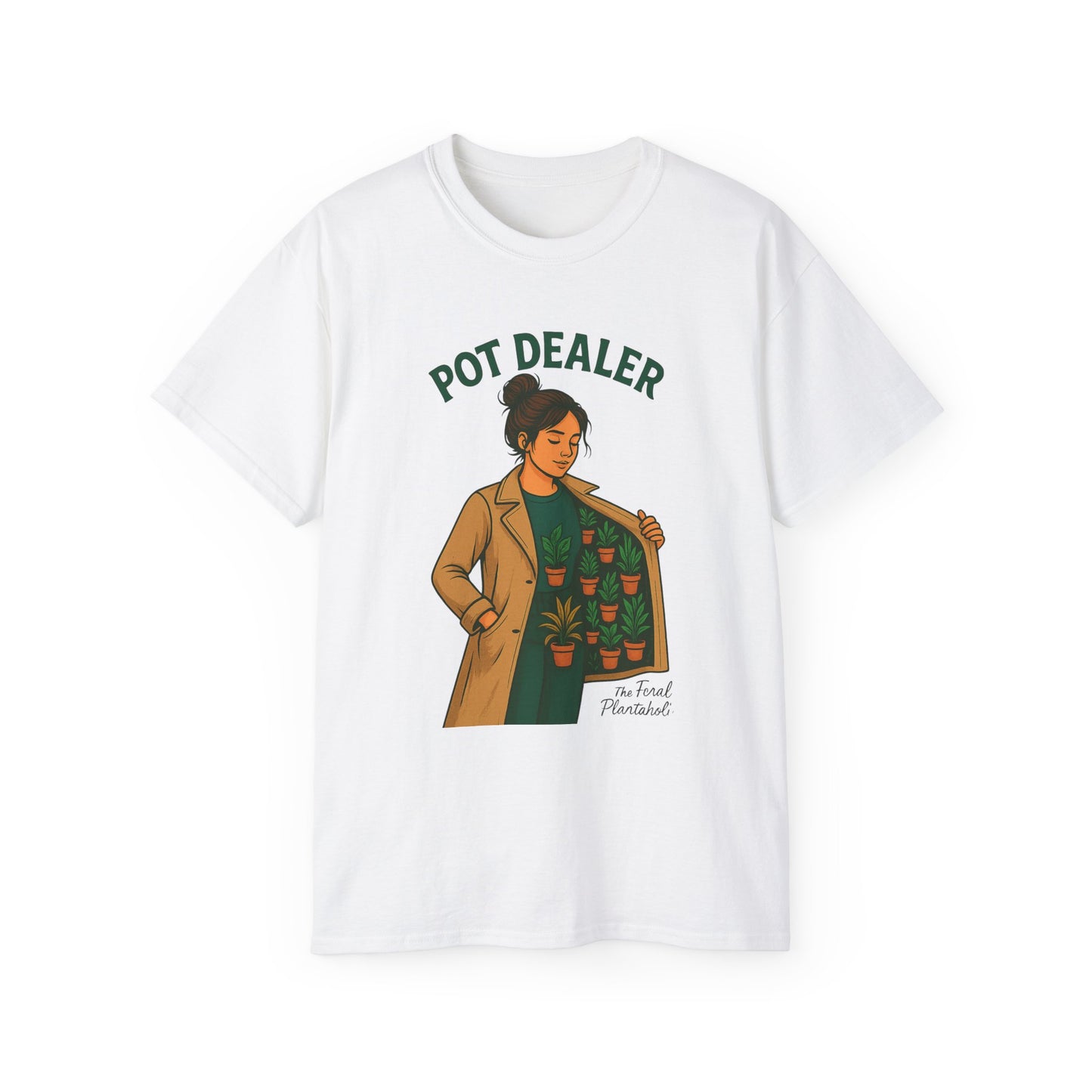 Pot Dealer Unisex Tee - Fun Plant Lover Gift, Gardening Shirt, Cute T-Shirt for Herb Enthusiasts, Plant Lover Apparel, Nature Lover Style
