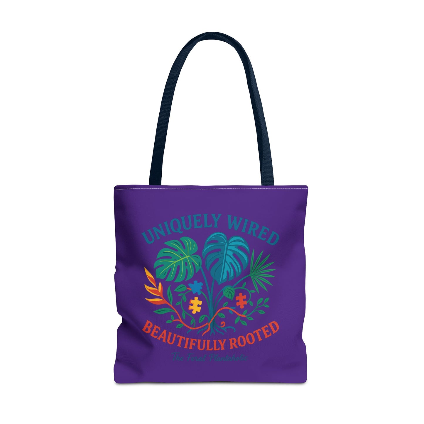 Vibrant Tropical Tote Bag - Uniquely Wired, Beautifully Rooted