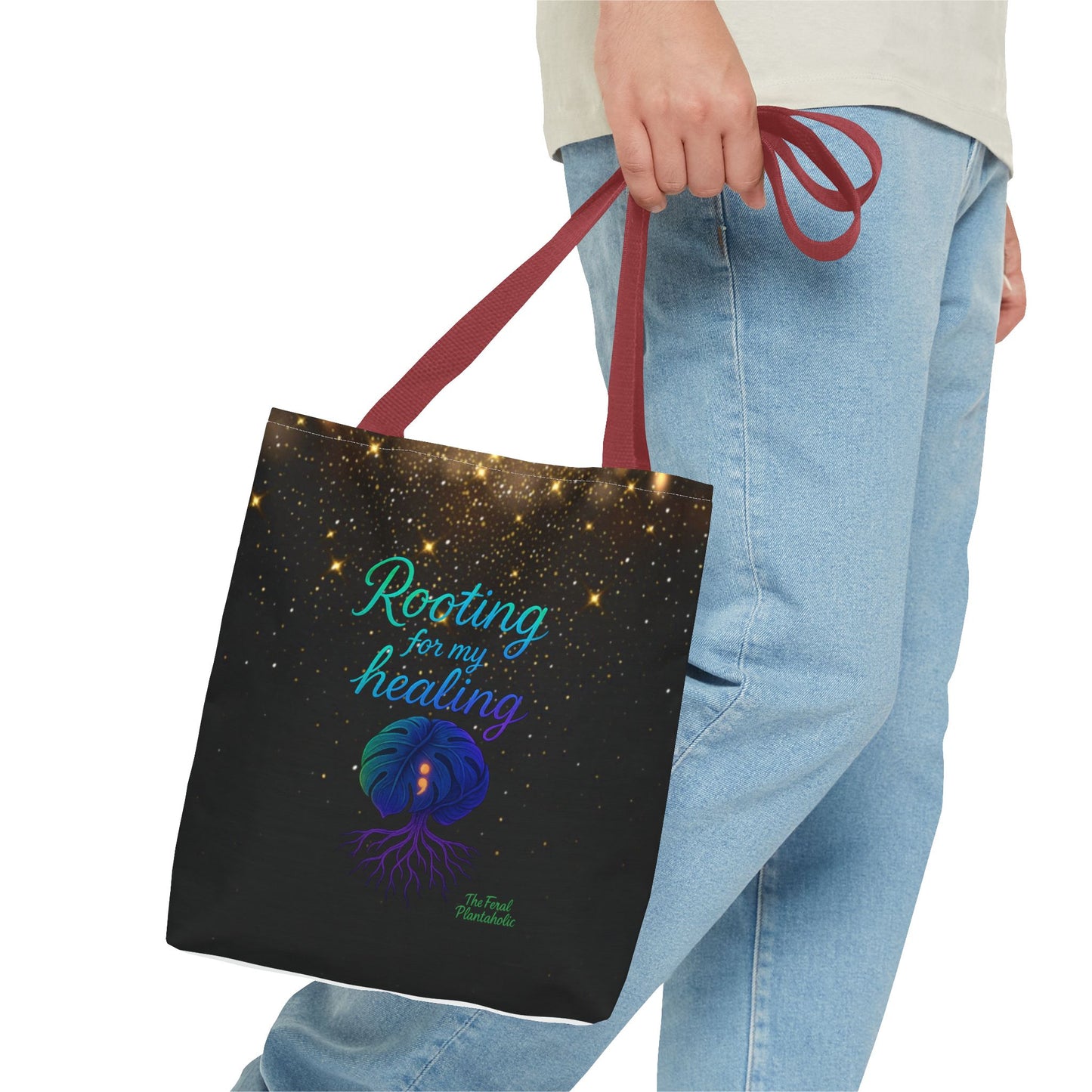 Healing Affirmation Tote Bag, Empowering Tote, Gift for Wellness, Inspirational Bag, Motivational Tote, Self-Care Accessory