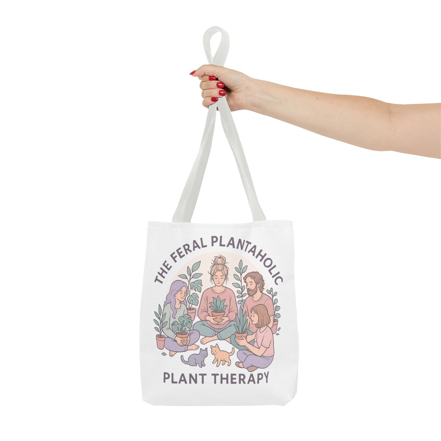 Feral Plantaholic Tote Bag, Plant Therapy Bag, Eco-Friendly Tote, Gifts for Gardeners, Plant Lover Accessories, Boho Style