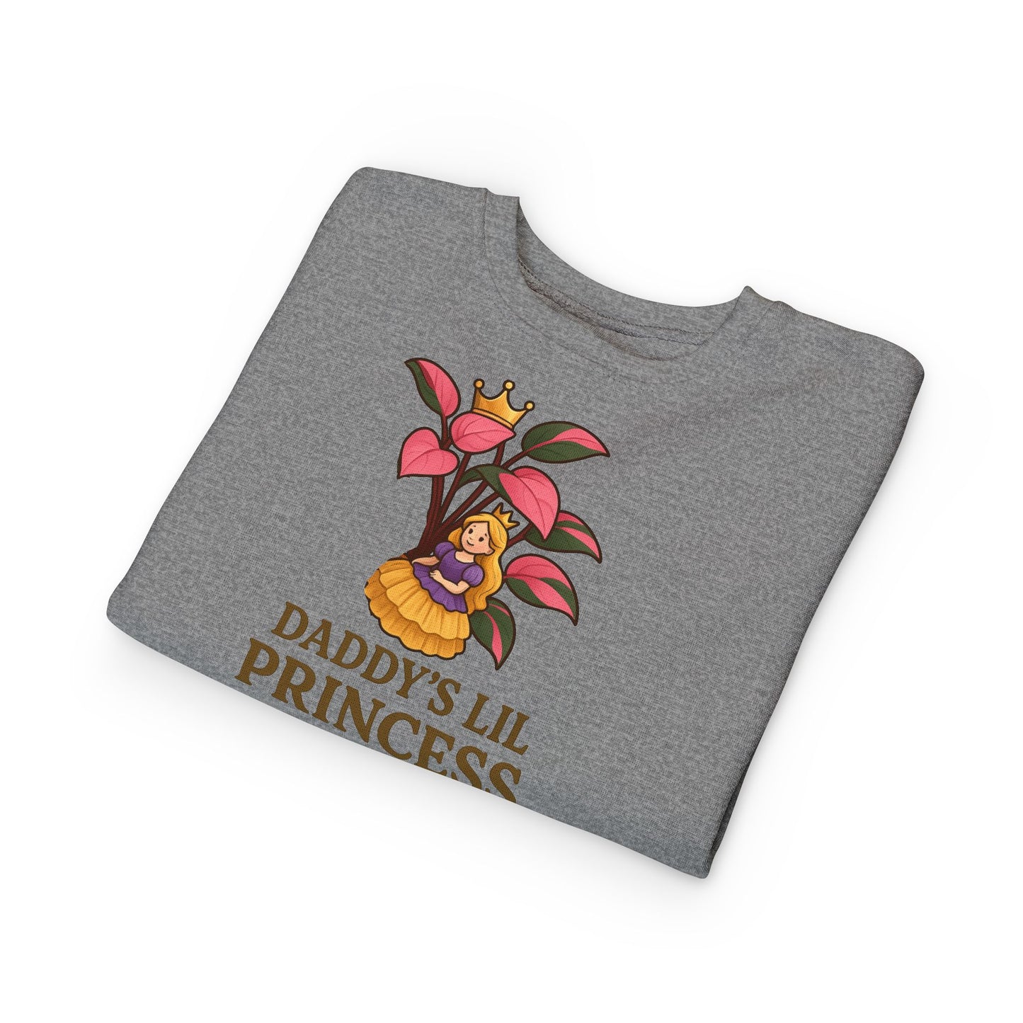 Toddler Sweatshirt - Daddy's Lil Princess, Cute Kids Sweatshirt, Toddler Gifts, Birthday Apparel, Little Princess Outfit, Baby Shower Gift