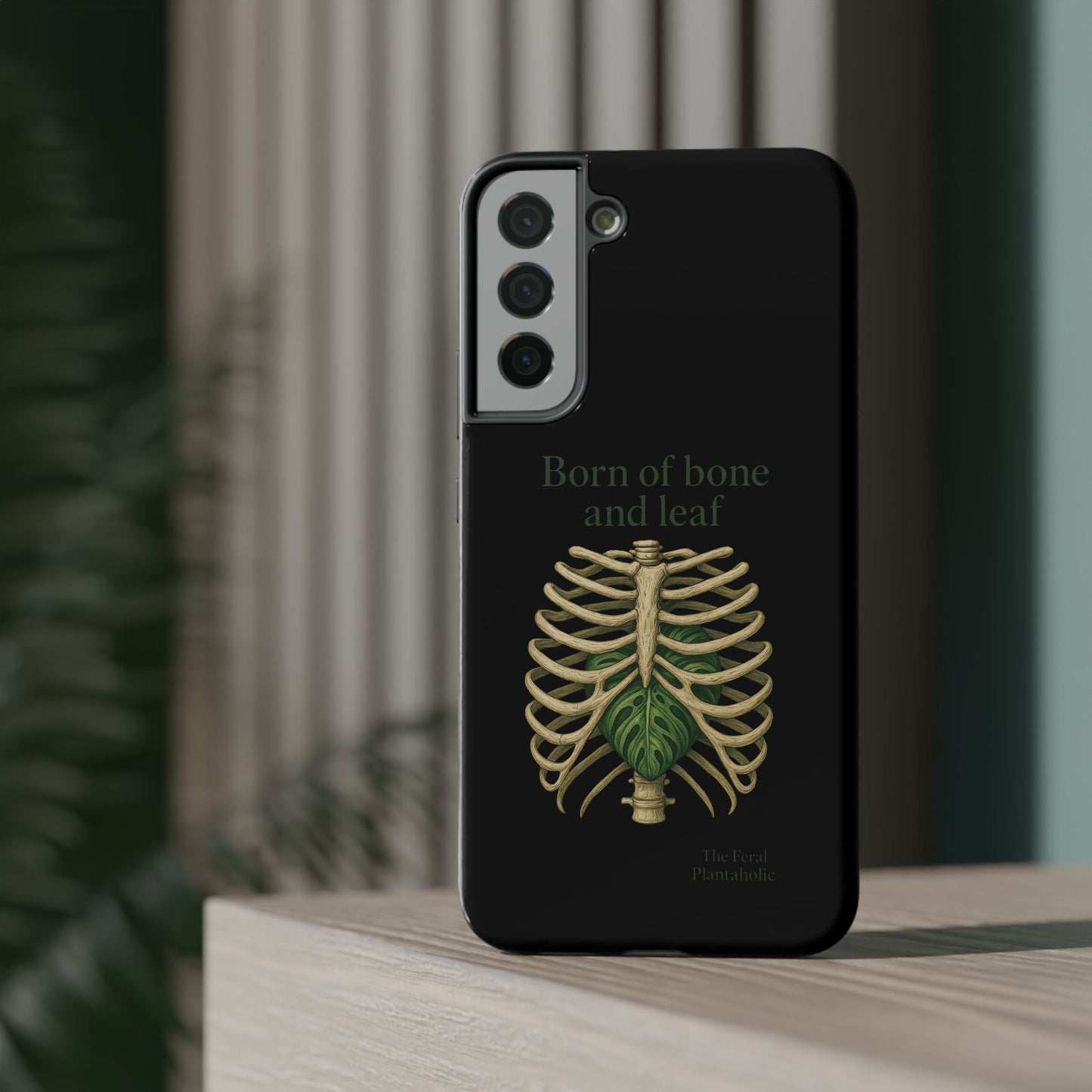Born of Bone and Leaf Phone Case — Impact-Resistant iPhone Cover